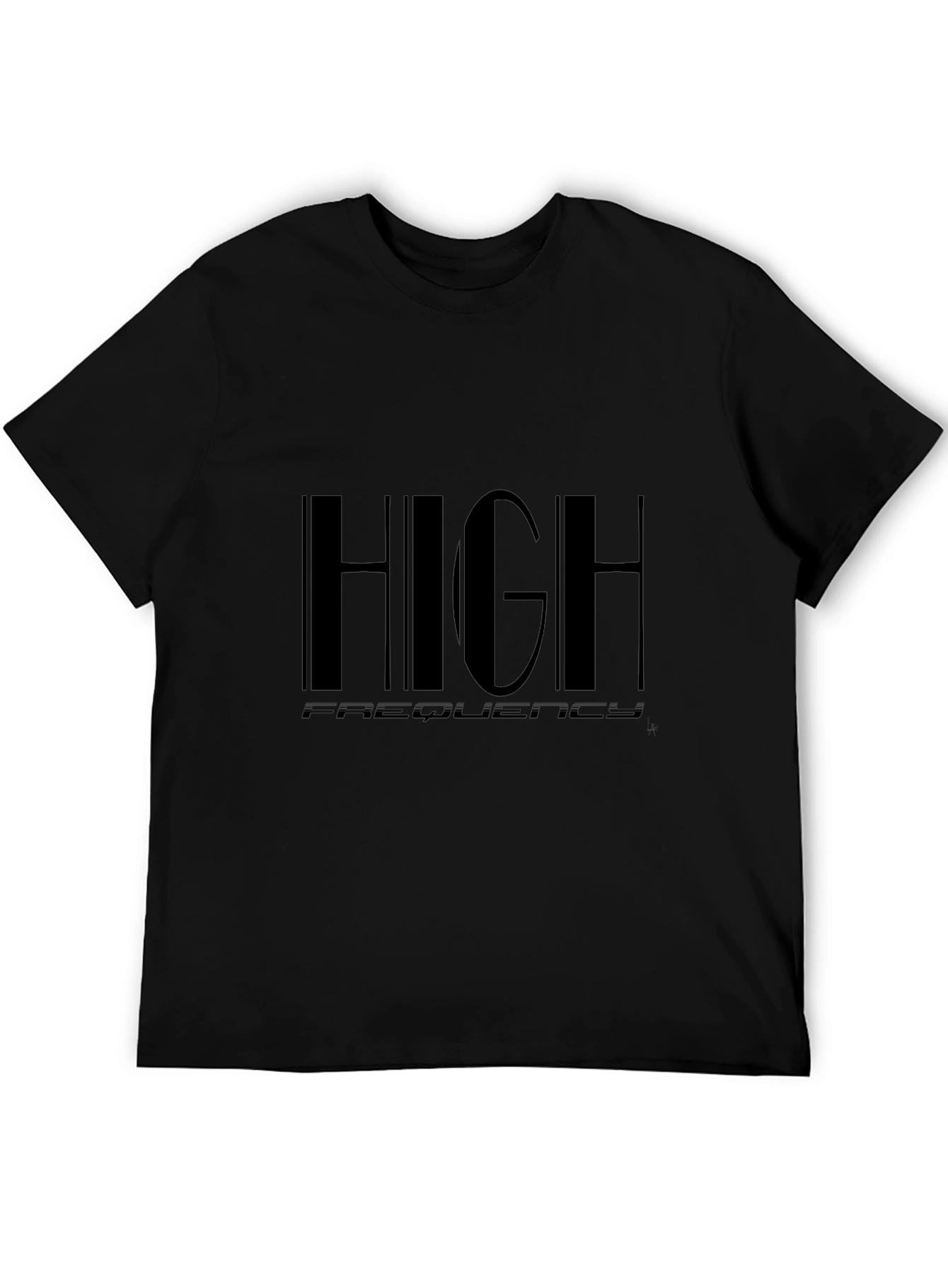 High Frequency Black T-Shirt