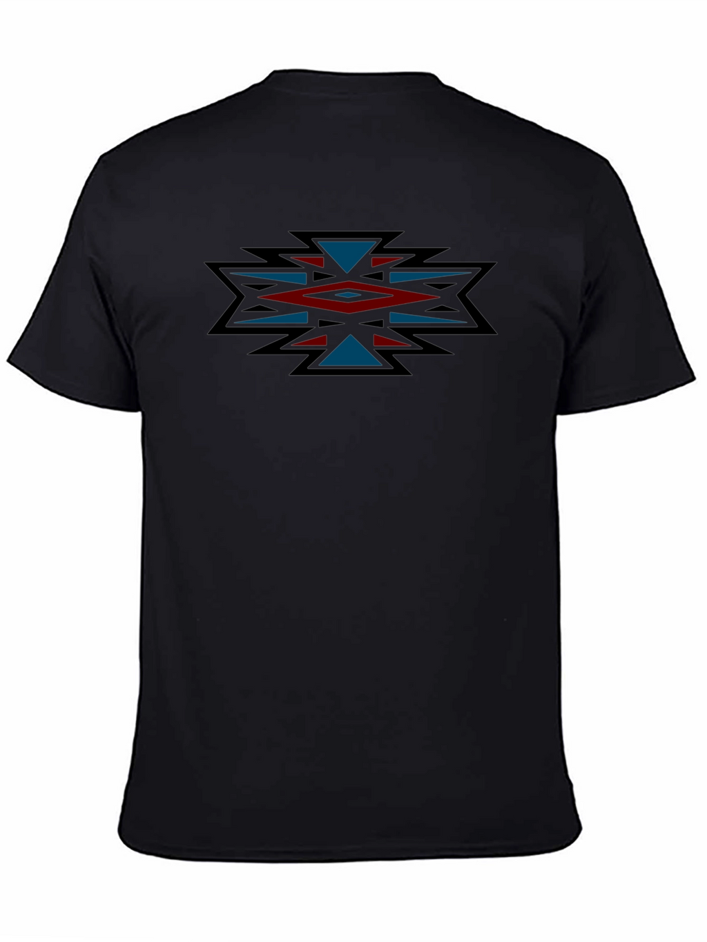 Aztec Design Black T-Shirt