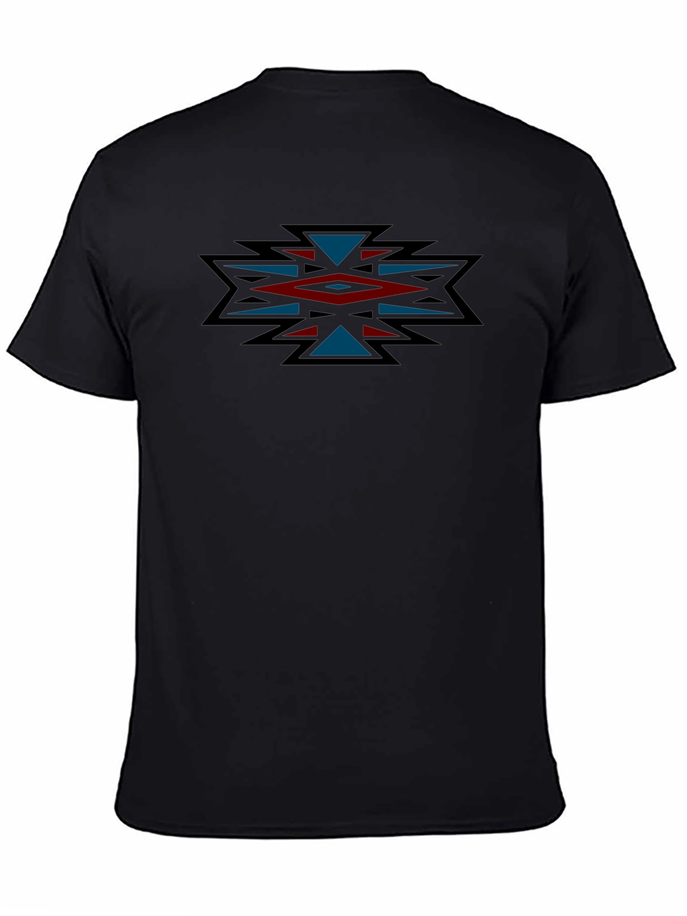 Aztec Design Black T-Shirt