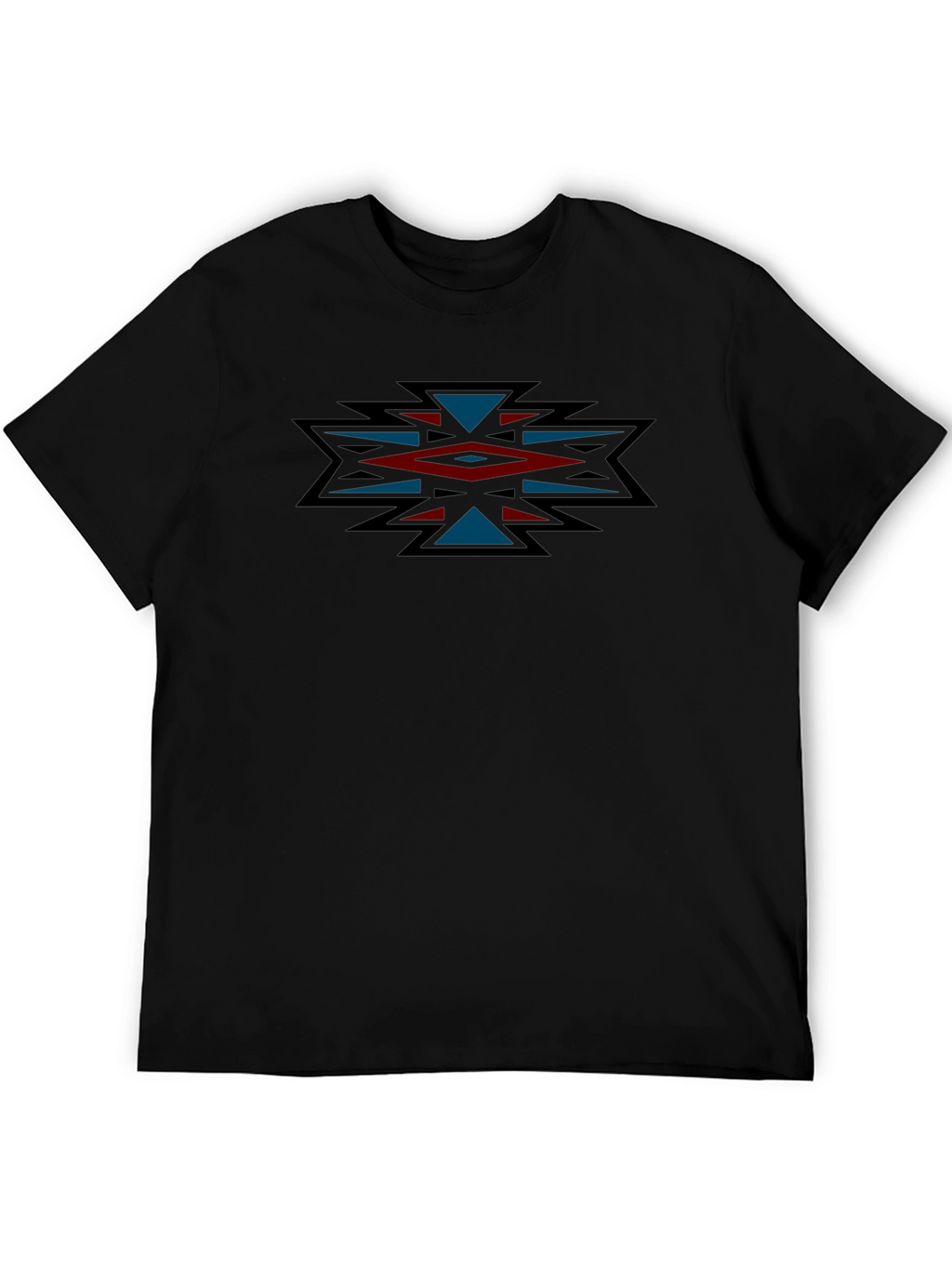 Aztec Design Black T-Shirt