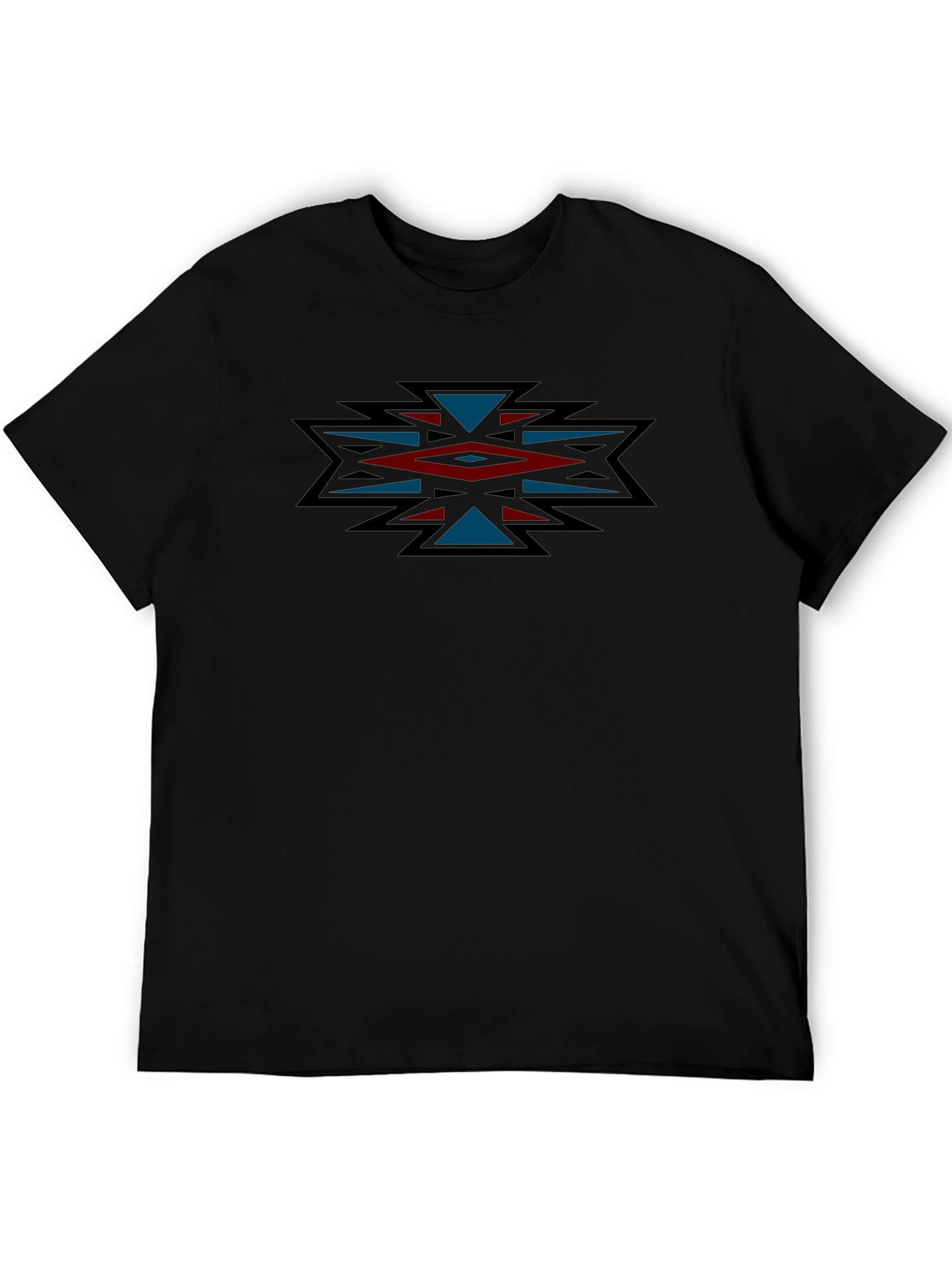 Aztec Design Black T-Shirt