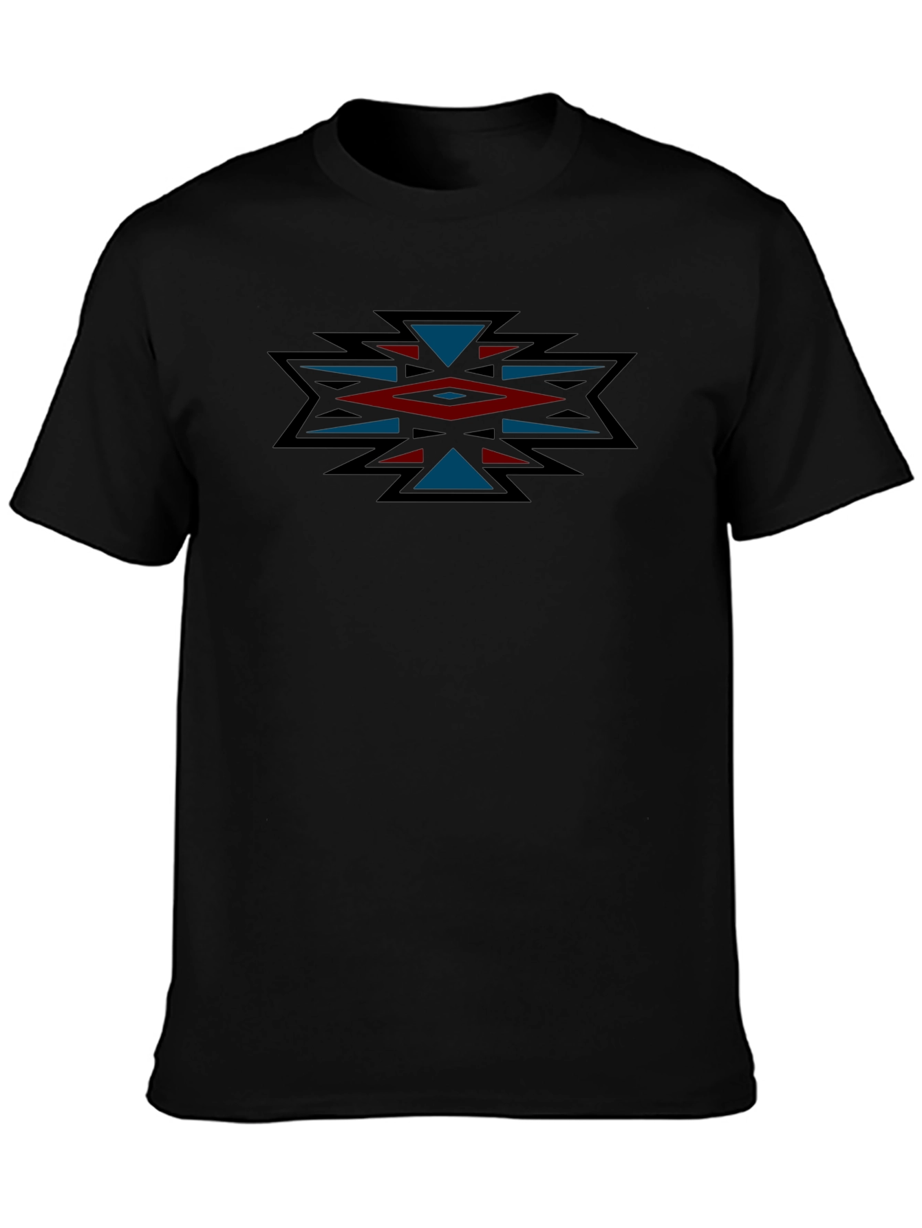 Aztec Design Black T-Shirt