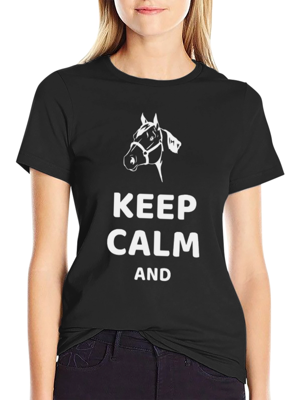 Keep Calm and Horse On T-Shirt