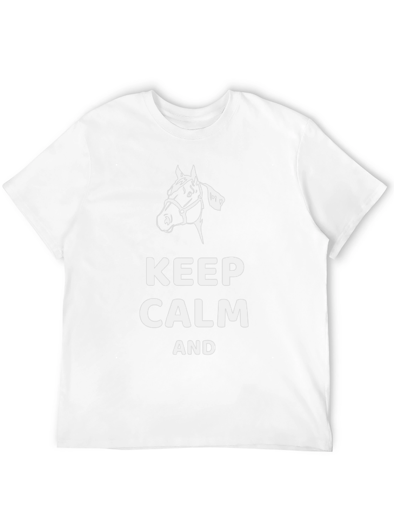 Keep Calm and Horse On T-Shirt