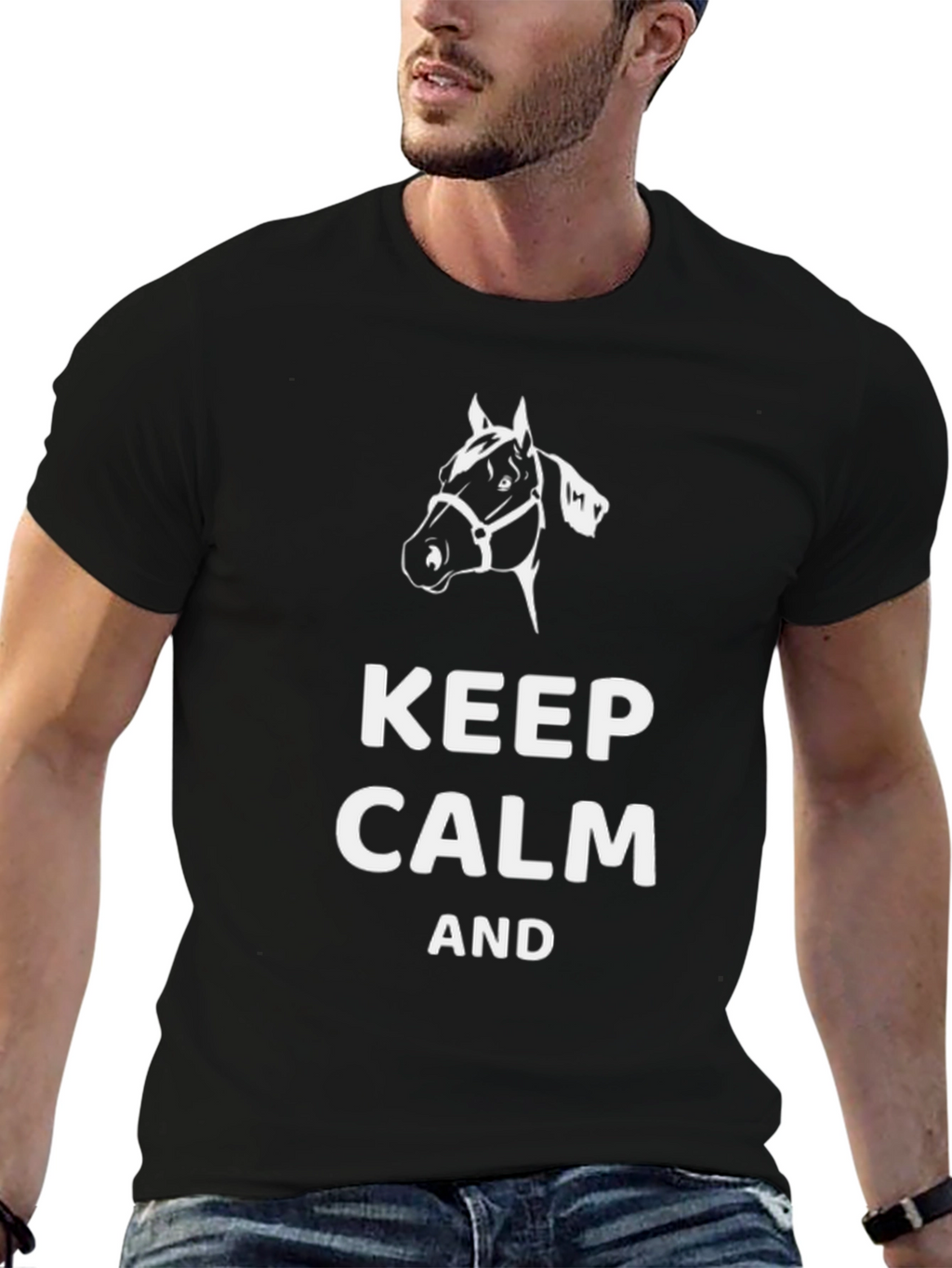 Keep Calm and Horse On T-Shirt