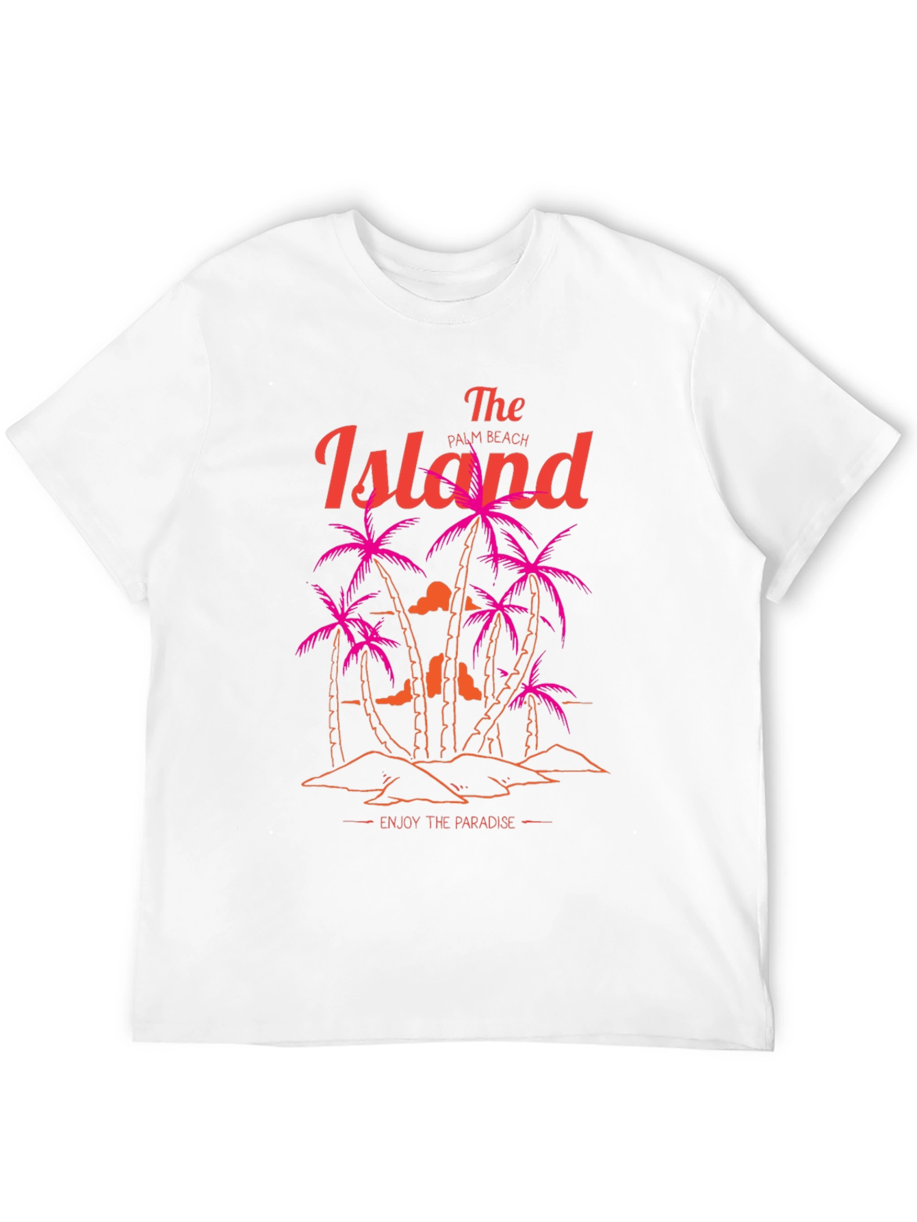 Island Palm Beach Graphic T-Shirt