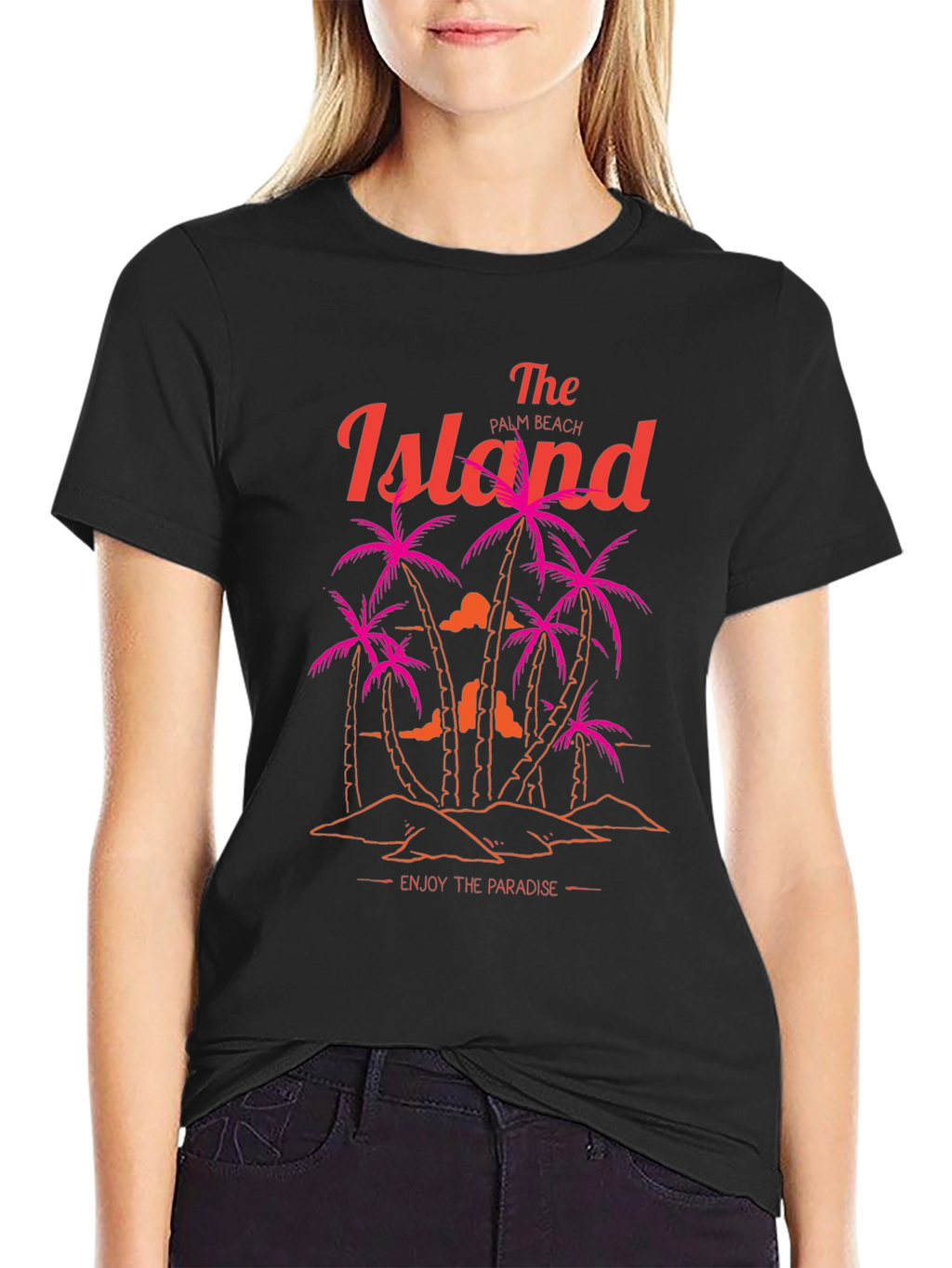 Island Palm Beach Graphic T-Shirt
