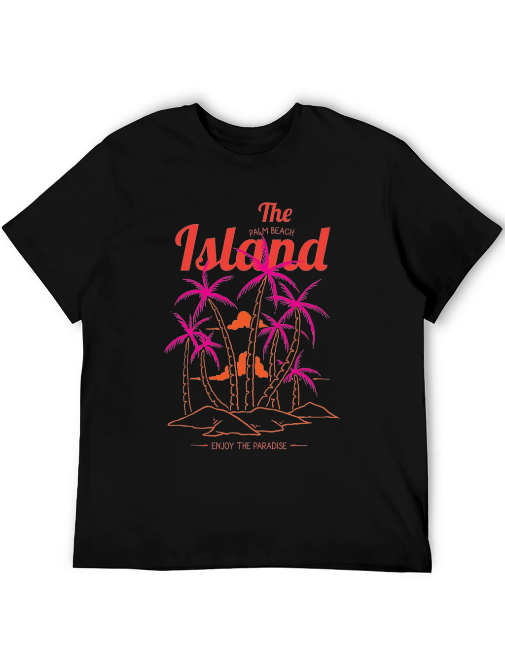 Island Palm Beach Graphic T-Shirt