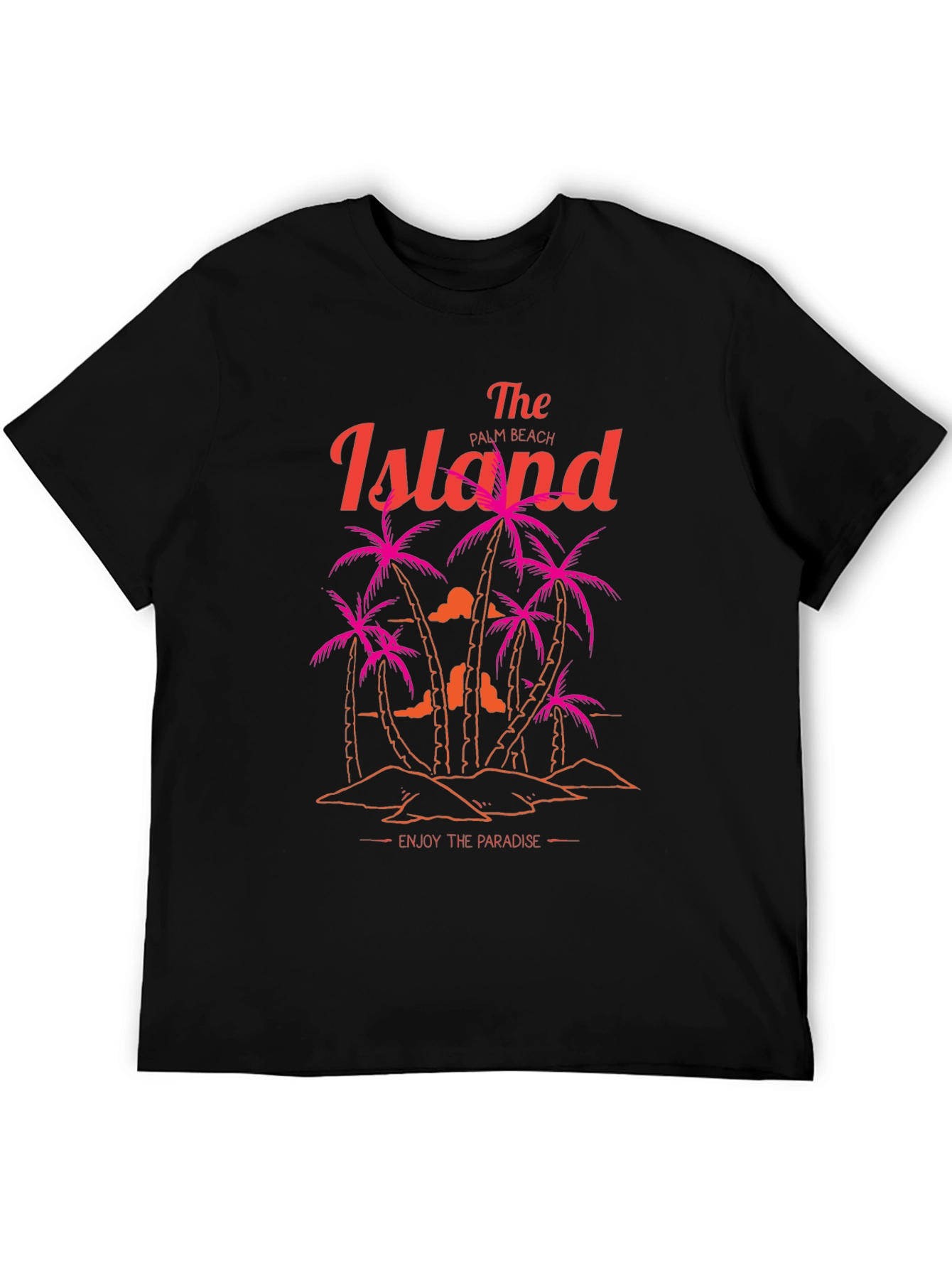 Island Palm Beach Graphic T-Shirt