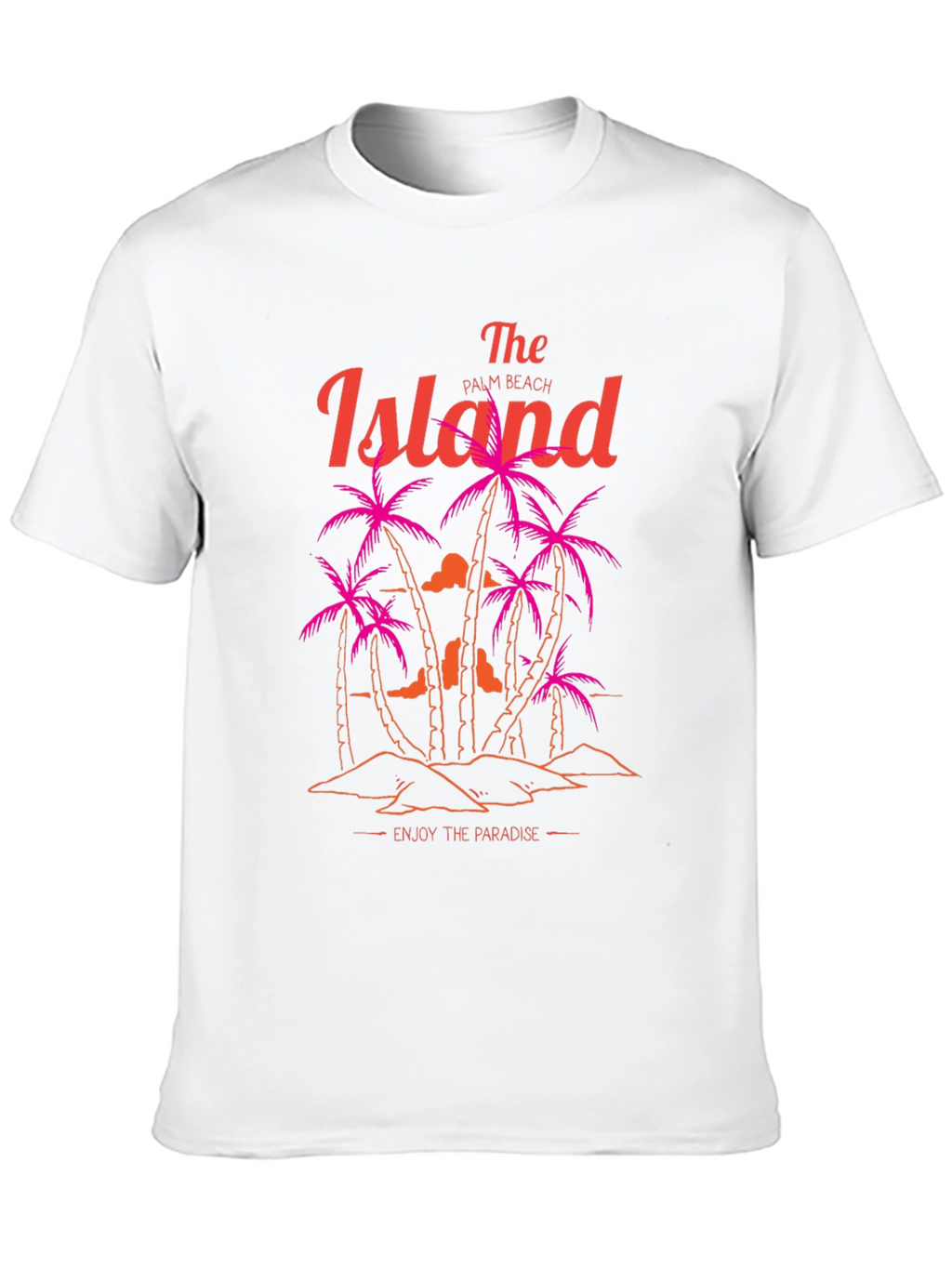 Island Palm Beach Graphic T-Shirt