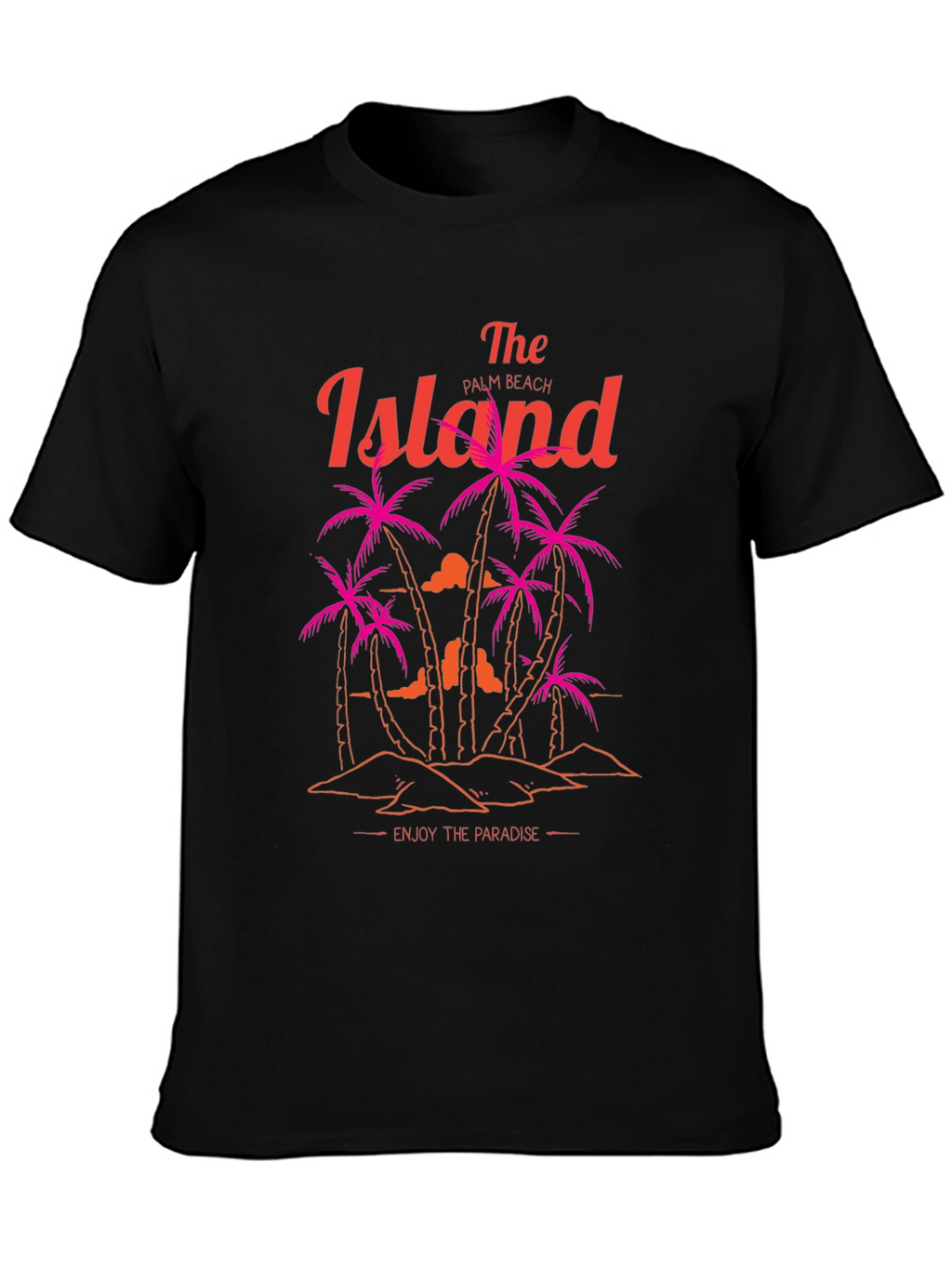 Island Palm Beach Graphic T-Shirt