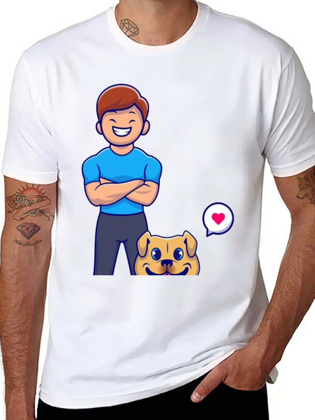 Mans Graphic T-Shirt - Cartoon Design