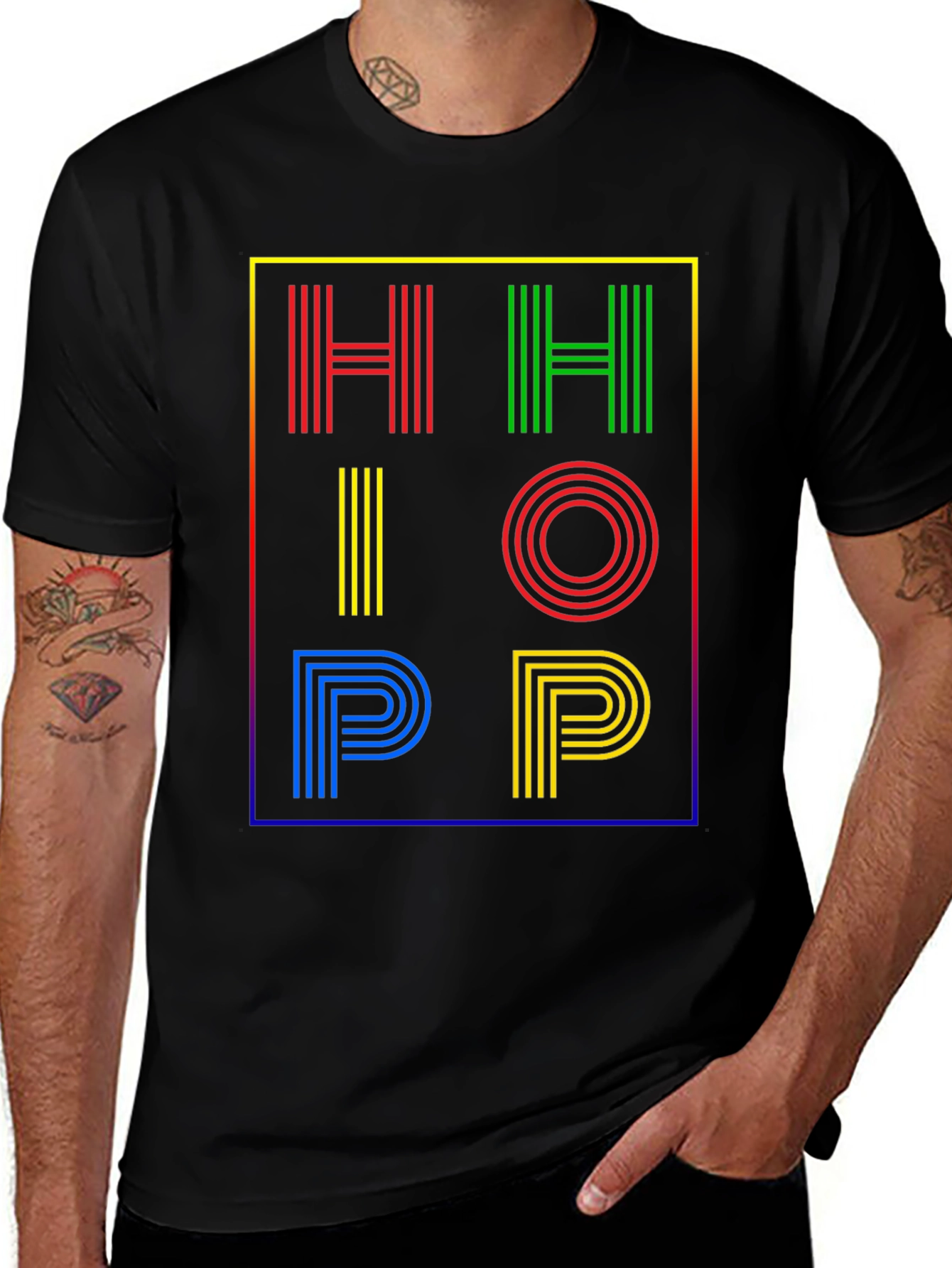 Hip Hop Graphic Print T-Shirt