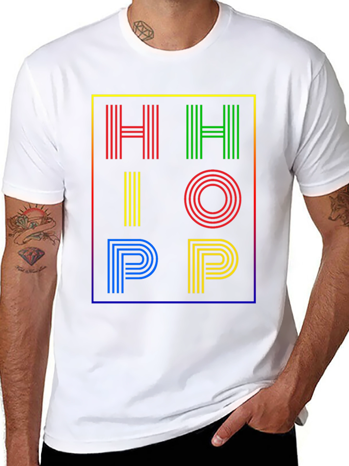 Hip Hop Graphic Print T-Shirt