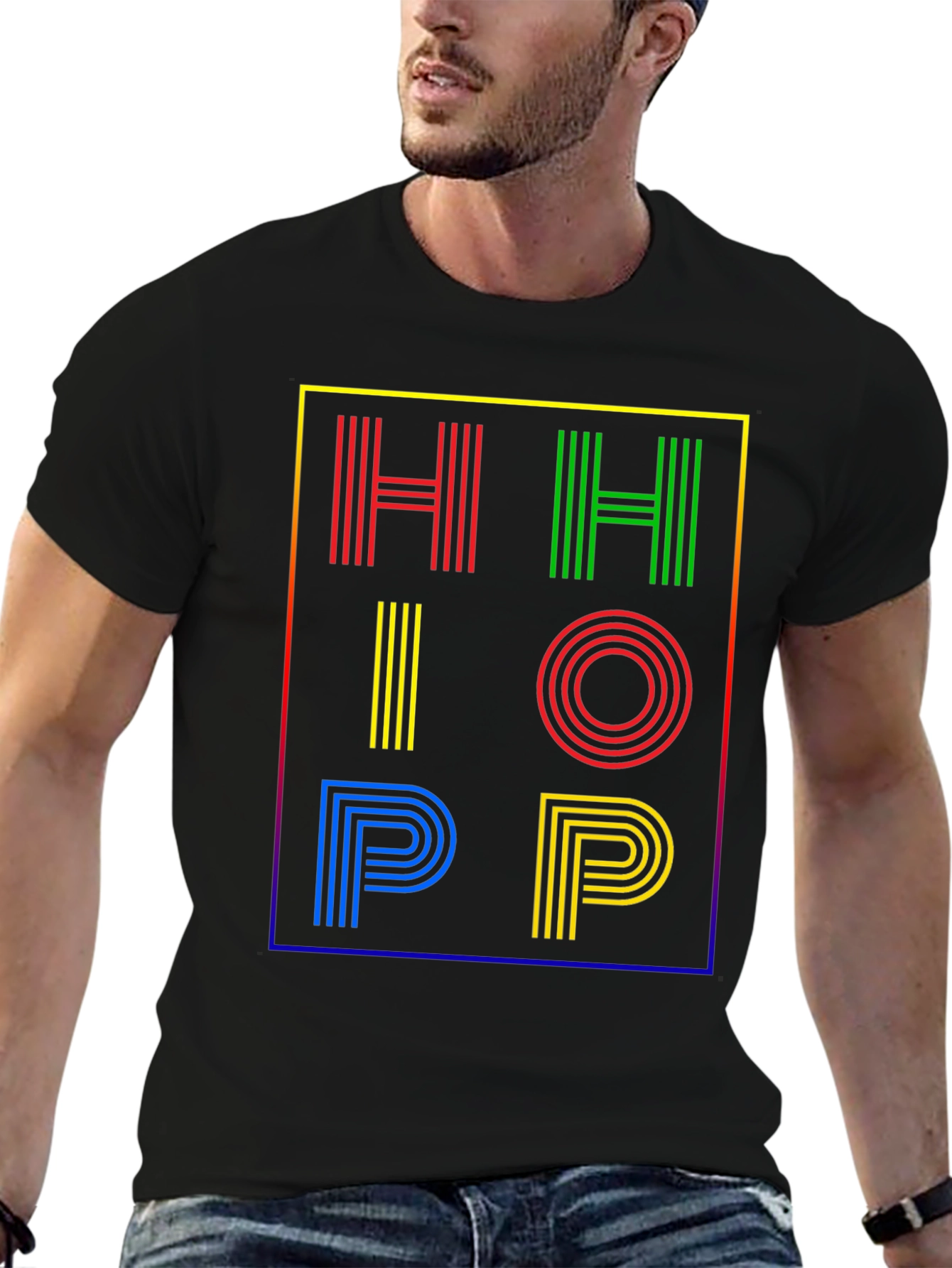 Hip Hop Graphic Print T-Shirt