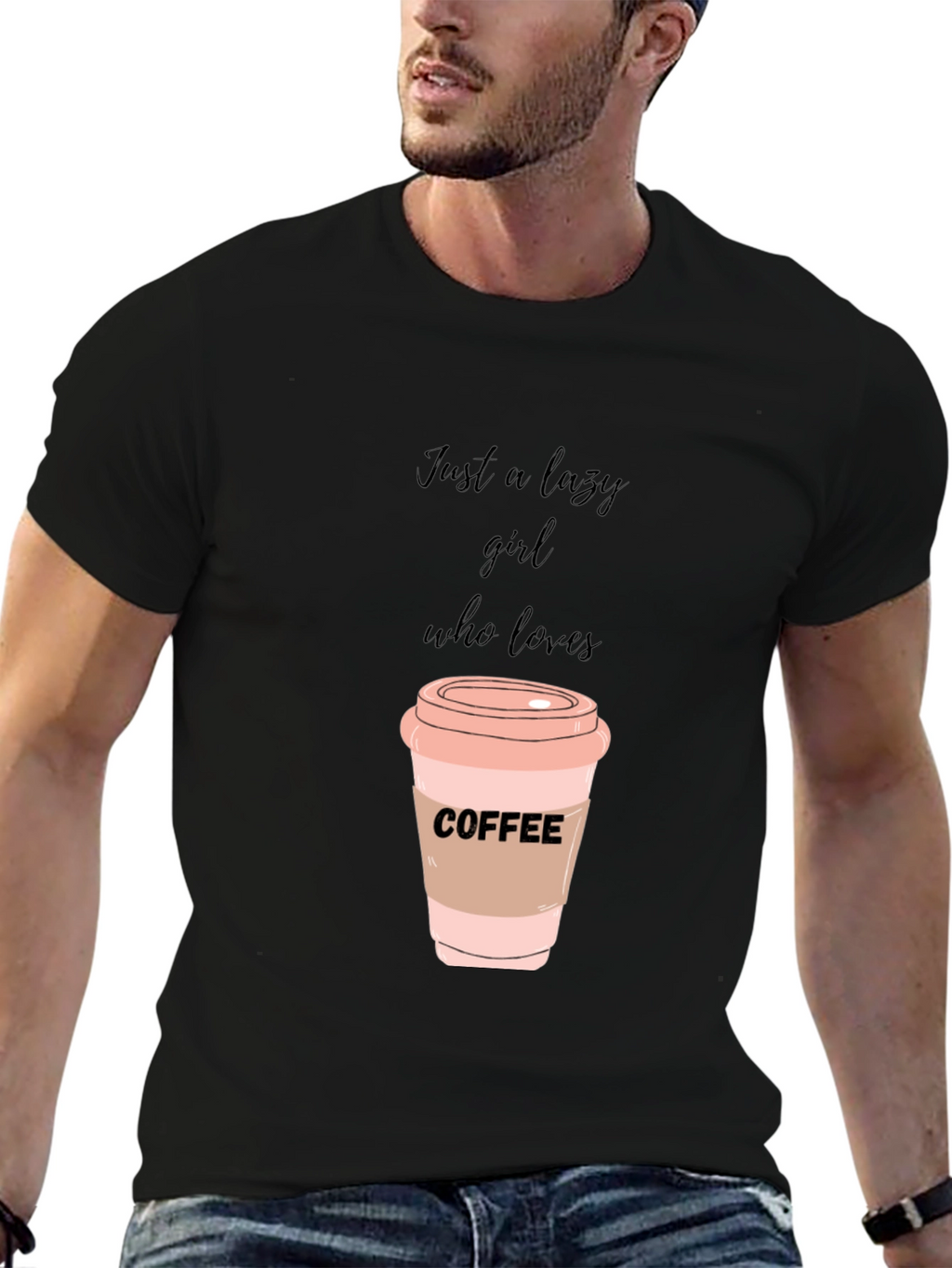 Lazy Girl Coffee Lover T-Shirt