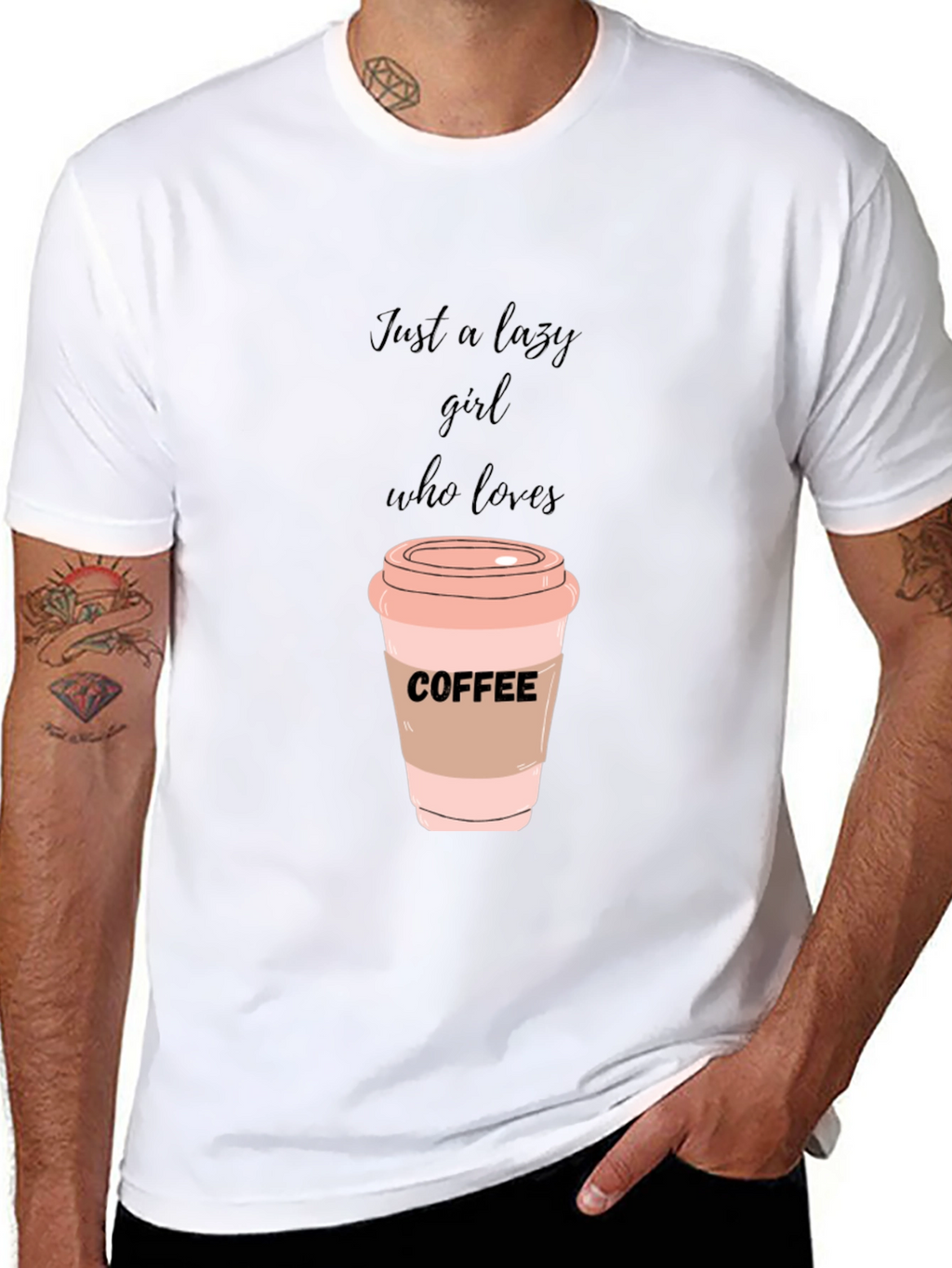 Lazy Girl Coffee Lover T-Shirt