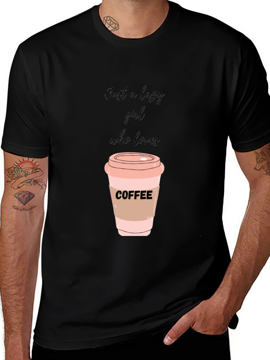 Lazy Girl Coffee Lover T-Shirt