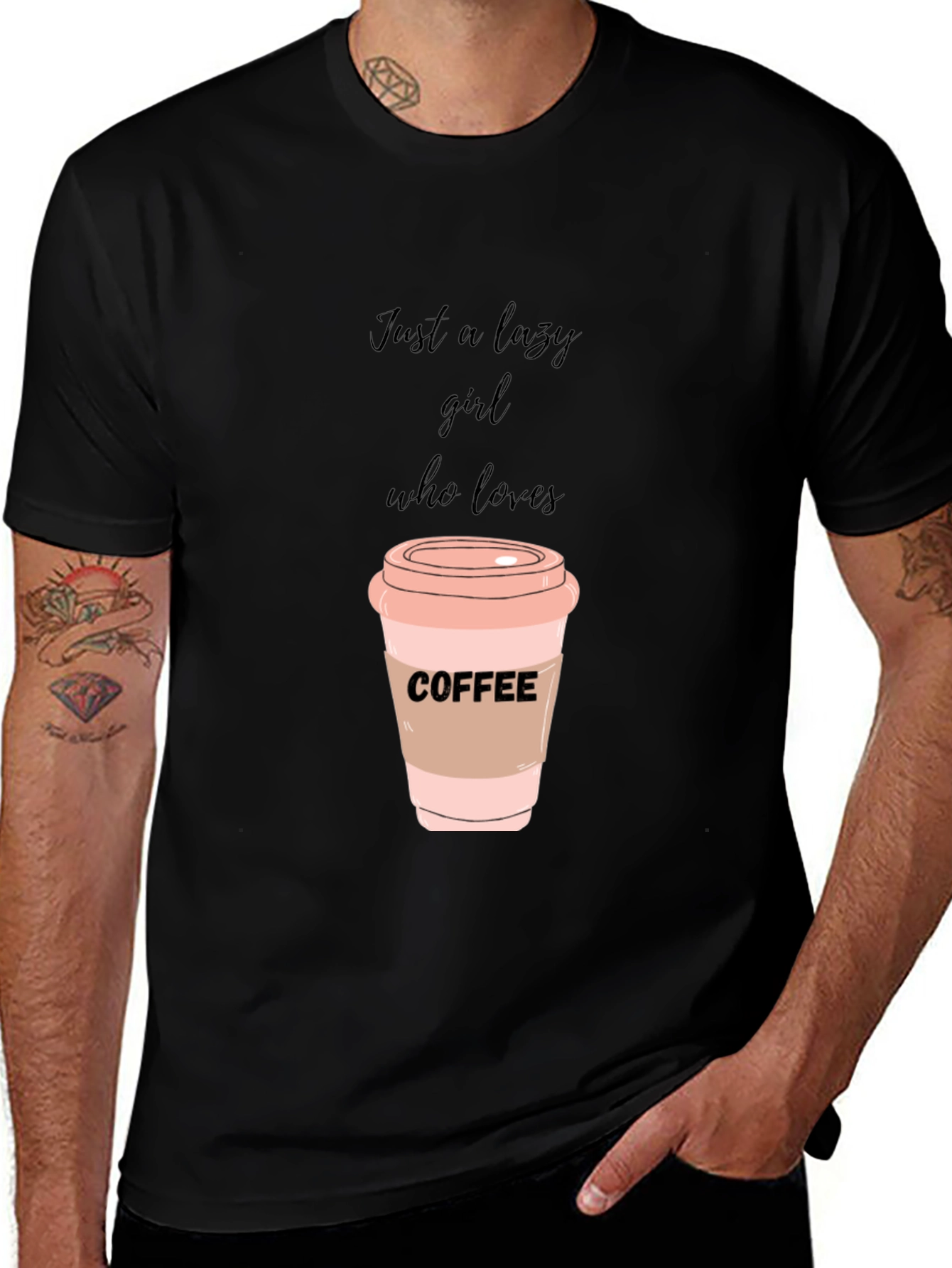 Lazy Girl Coffee Lover T-Shirt