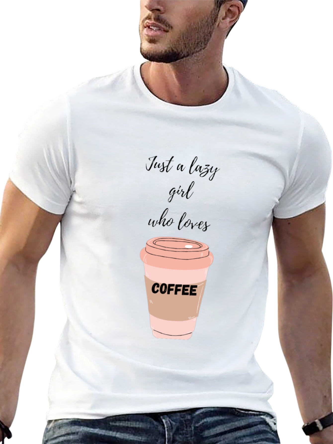 Lazy Girl Coffee Lover T-Shirt