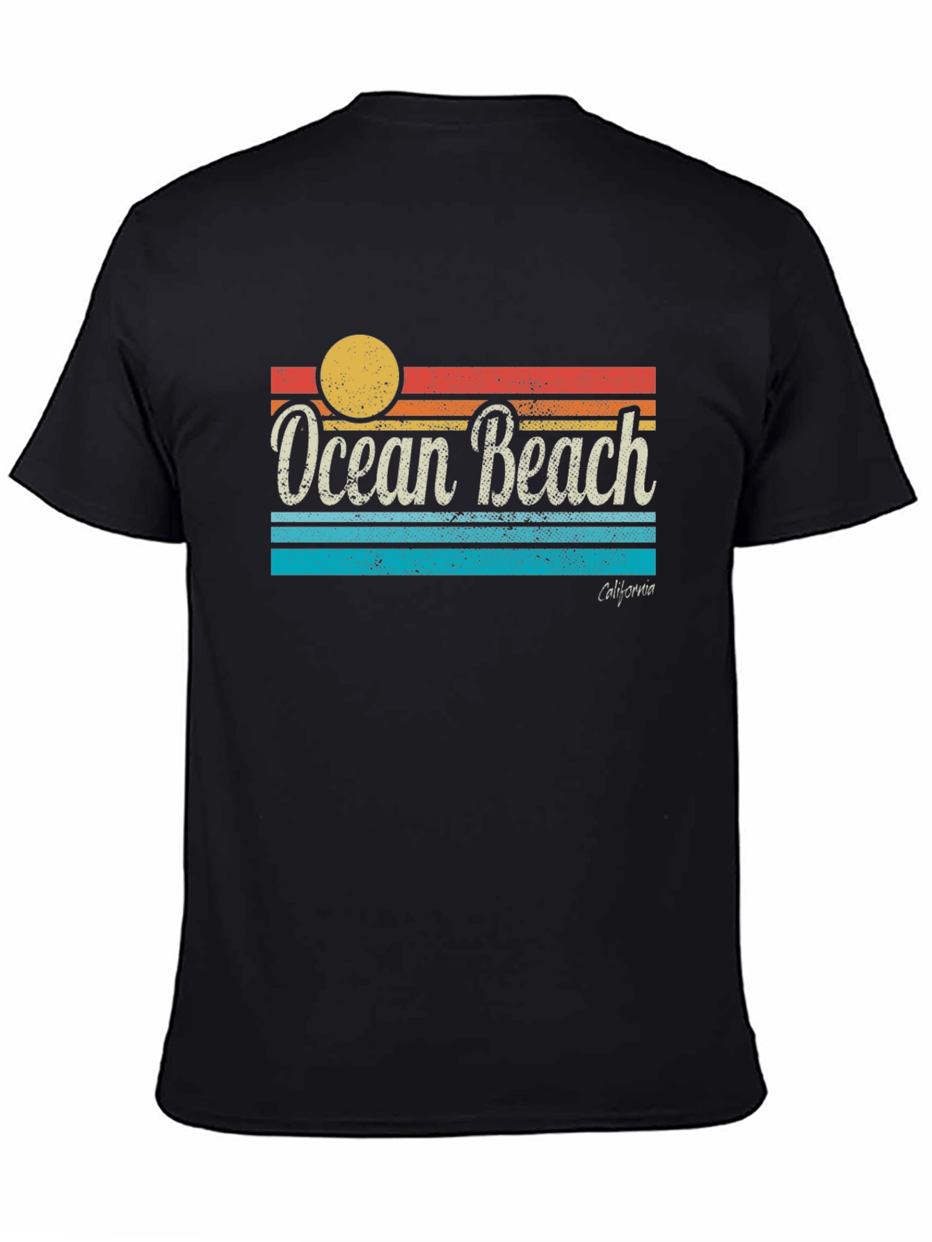 Ocean Beach California Retro T-Shirt