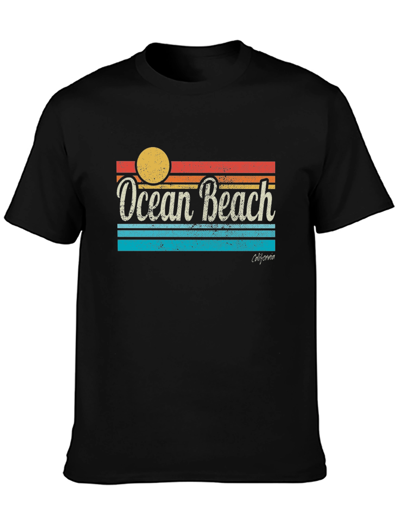 Ocean Beach California Retro T-Shirt