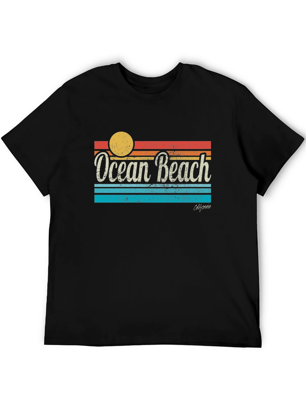 Ocean Beach California Retro T-Shirt