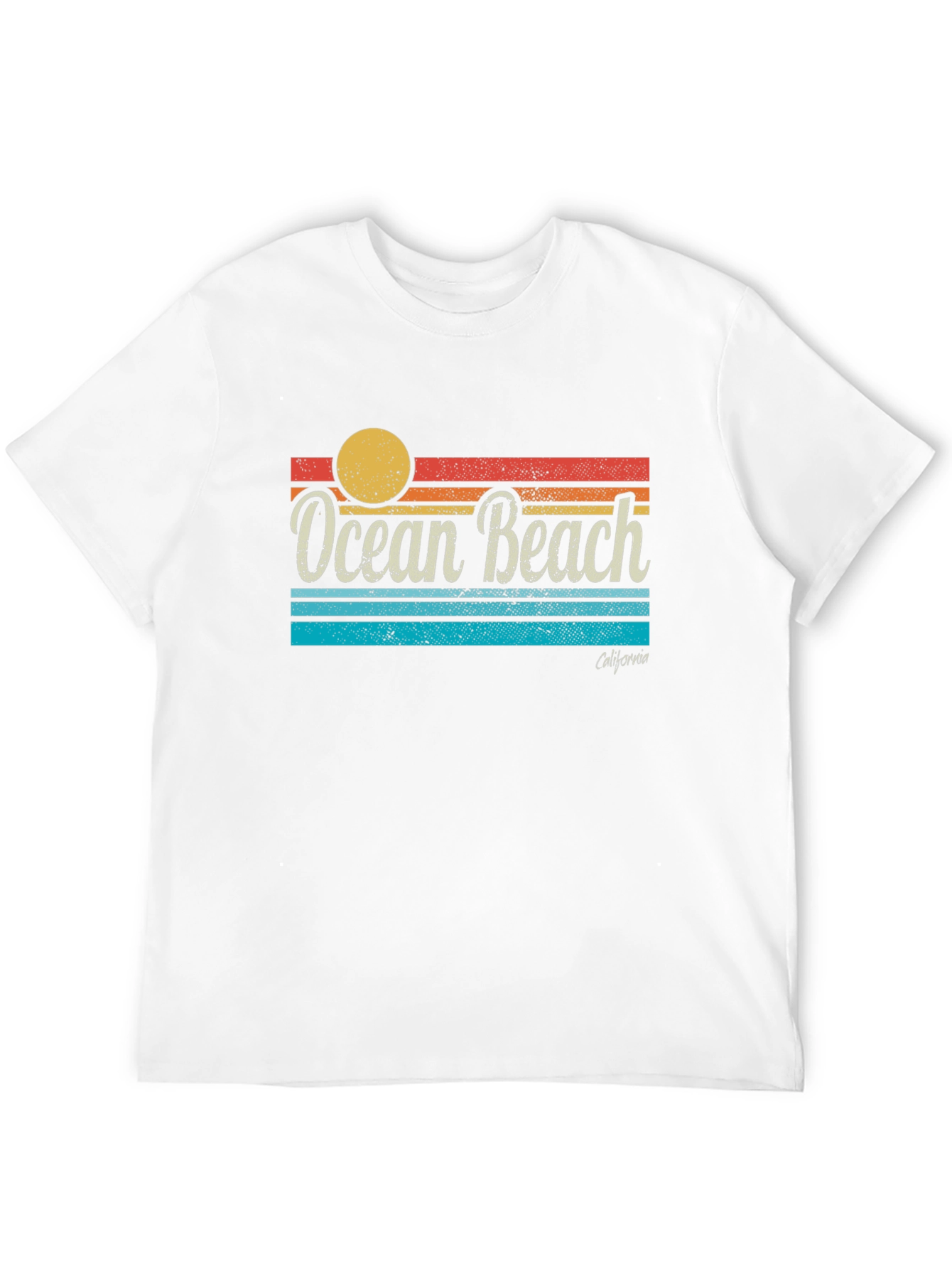 Ocean Beach California Retro T-Shirt