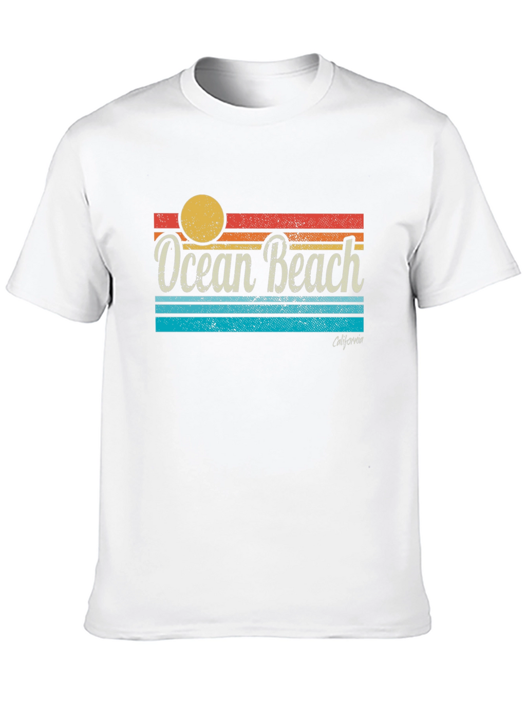 Ocean Beach California Retro T-Shirt