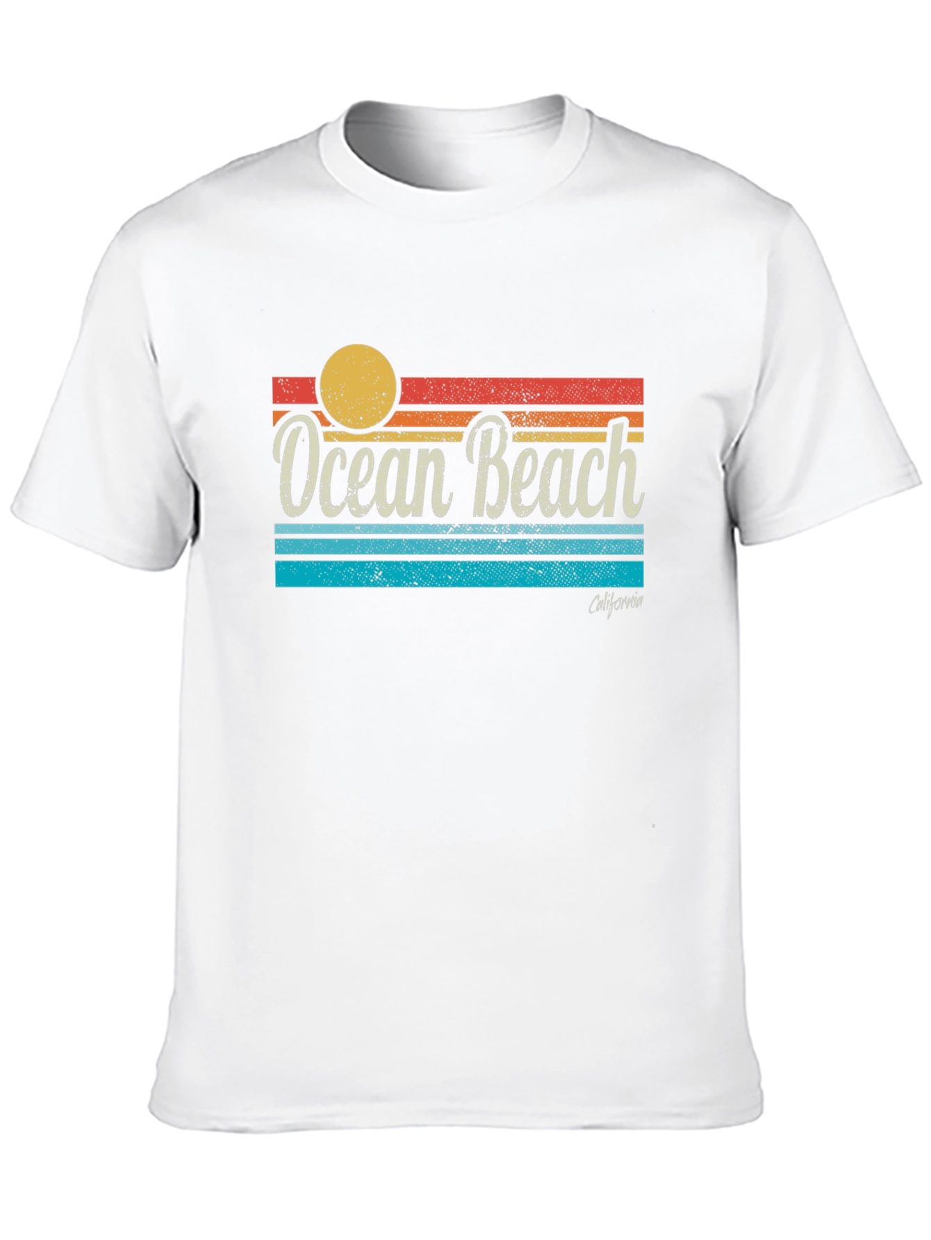 Ocean Beach California Retro T-Shirt