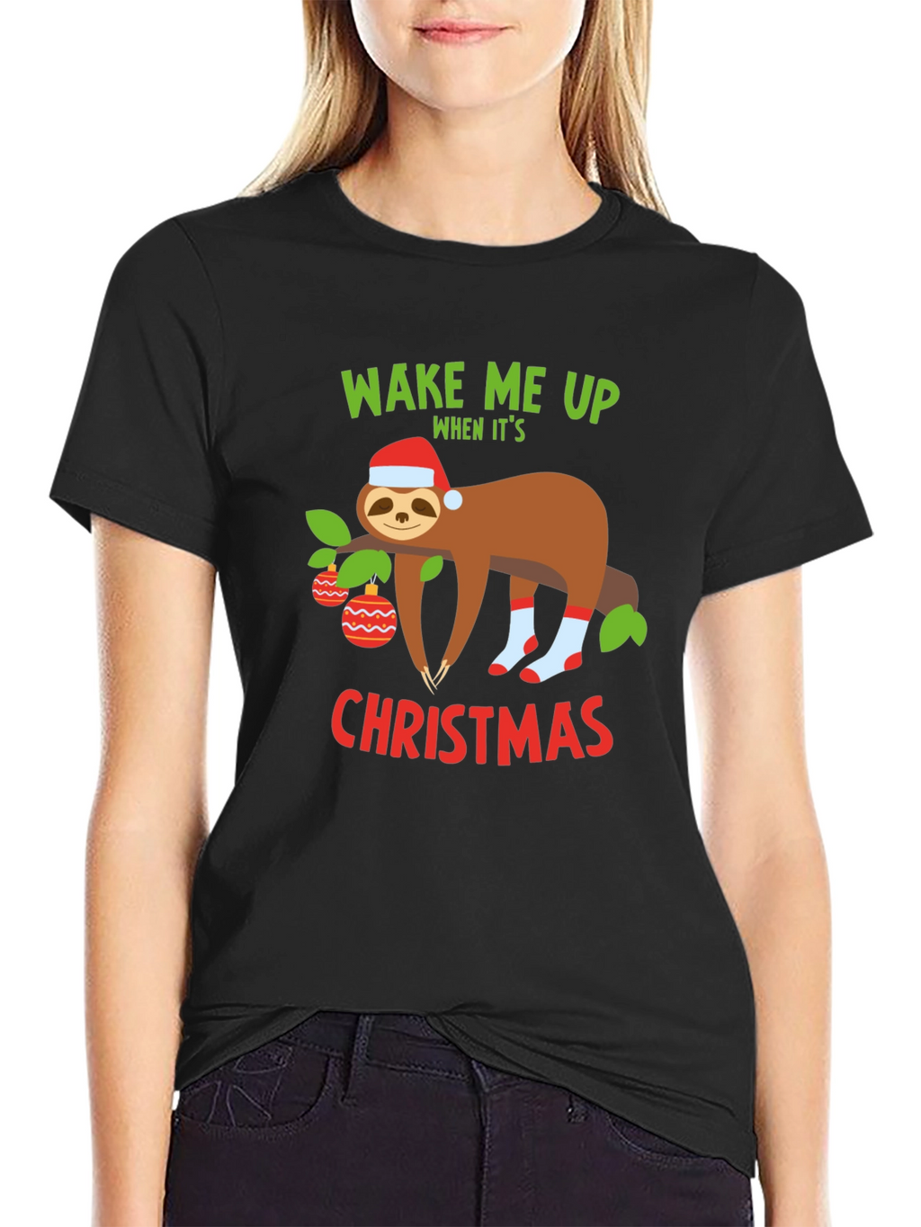Funny Christmas Sloth T-Shirt