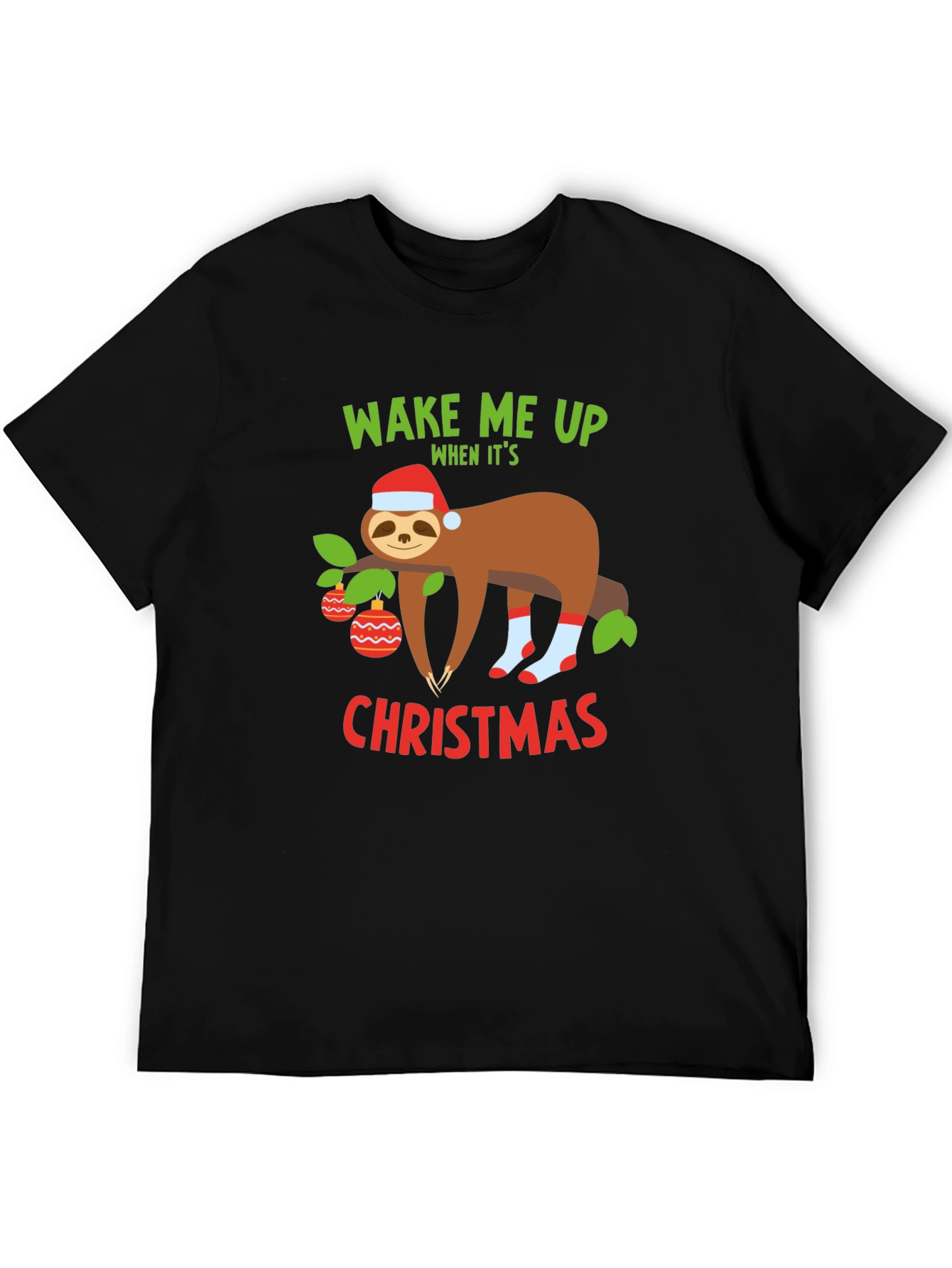 Funny Christmas Sloth T-Shirt