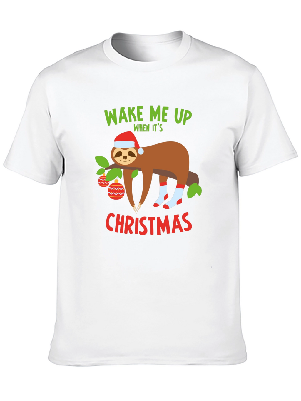 Funny Christmas Sloth T-Shirt