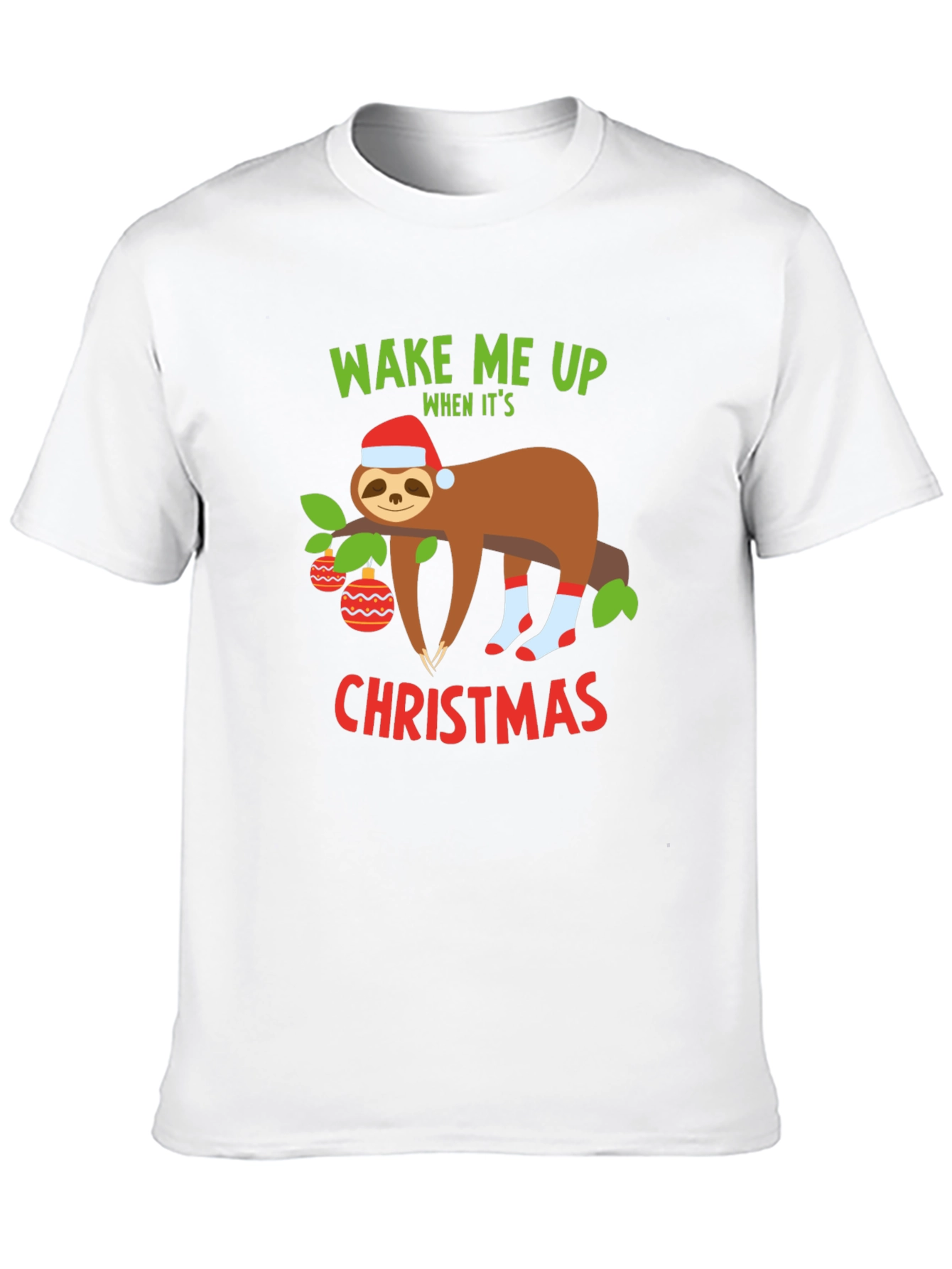 Funny Christmas Sloth T-Shirt