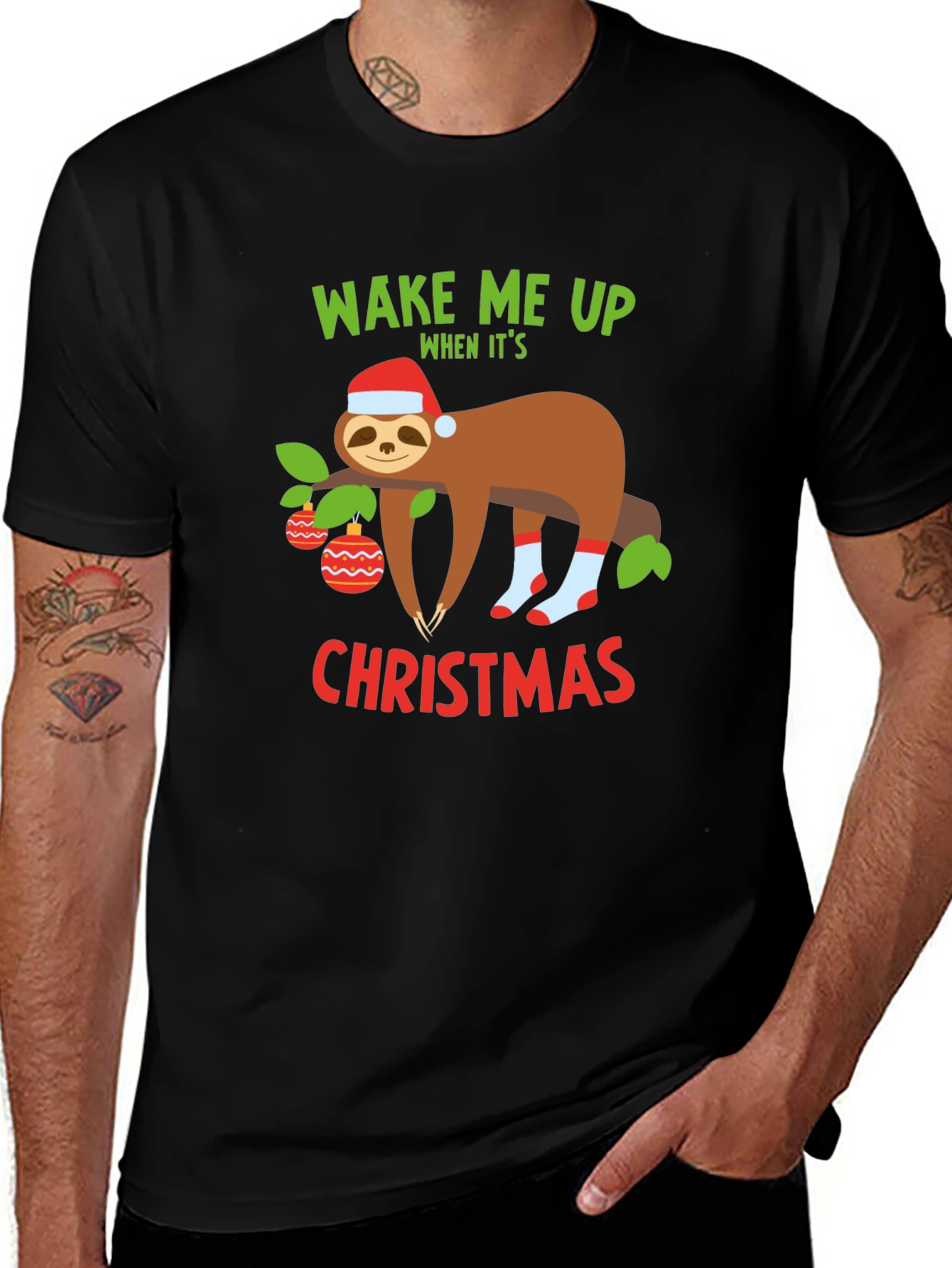 Funny Christmas Sloth T-Shirt