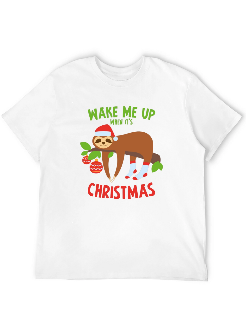 Funny Christmas Sloth T-Shirt