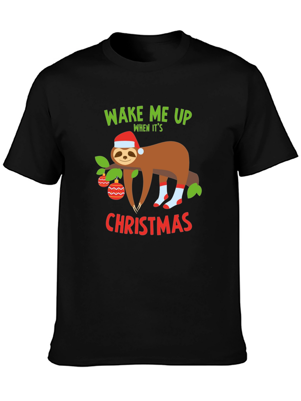 Funny Christmas Sloth T-Shirt
