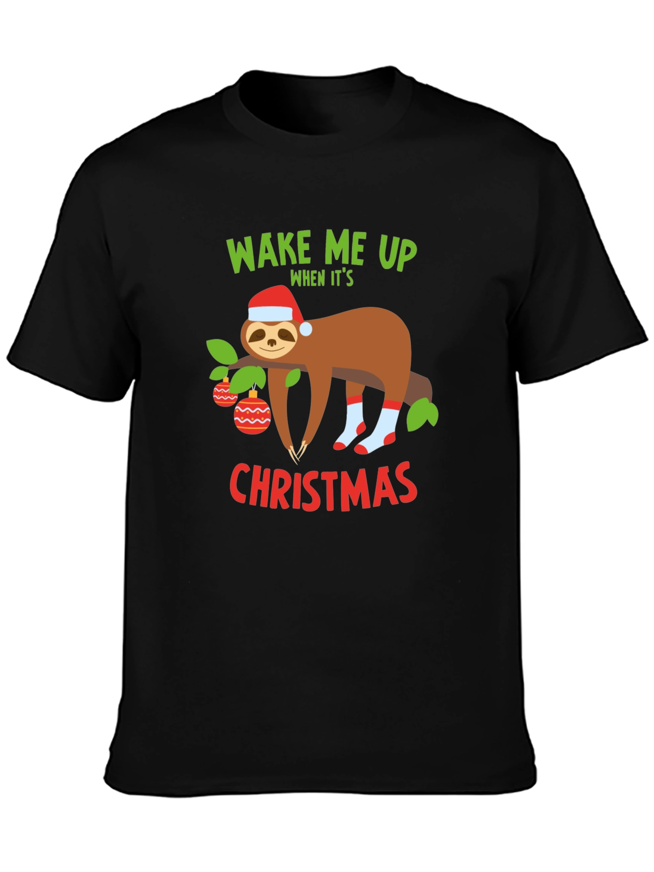 Funny Christmas Sloth T-Shirt