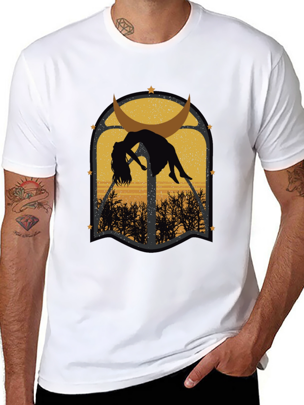 Mystic Moon T-Shirt - Gothic Graphic Tee