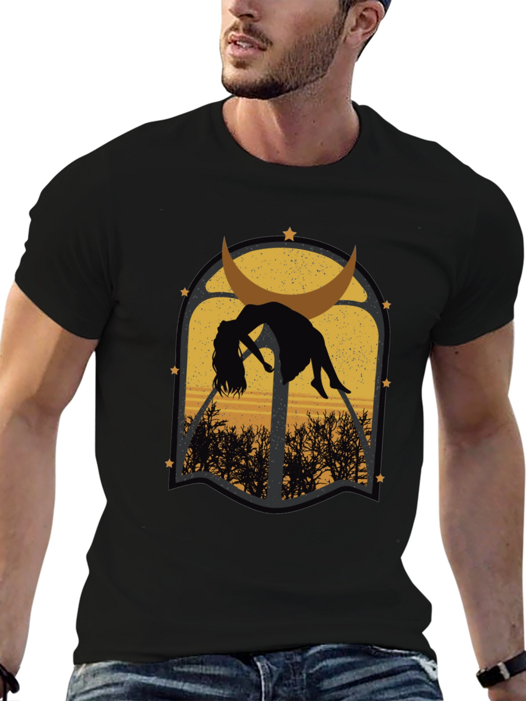 Mystic Moon T-Shirt - Gothic Graphic Tee