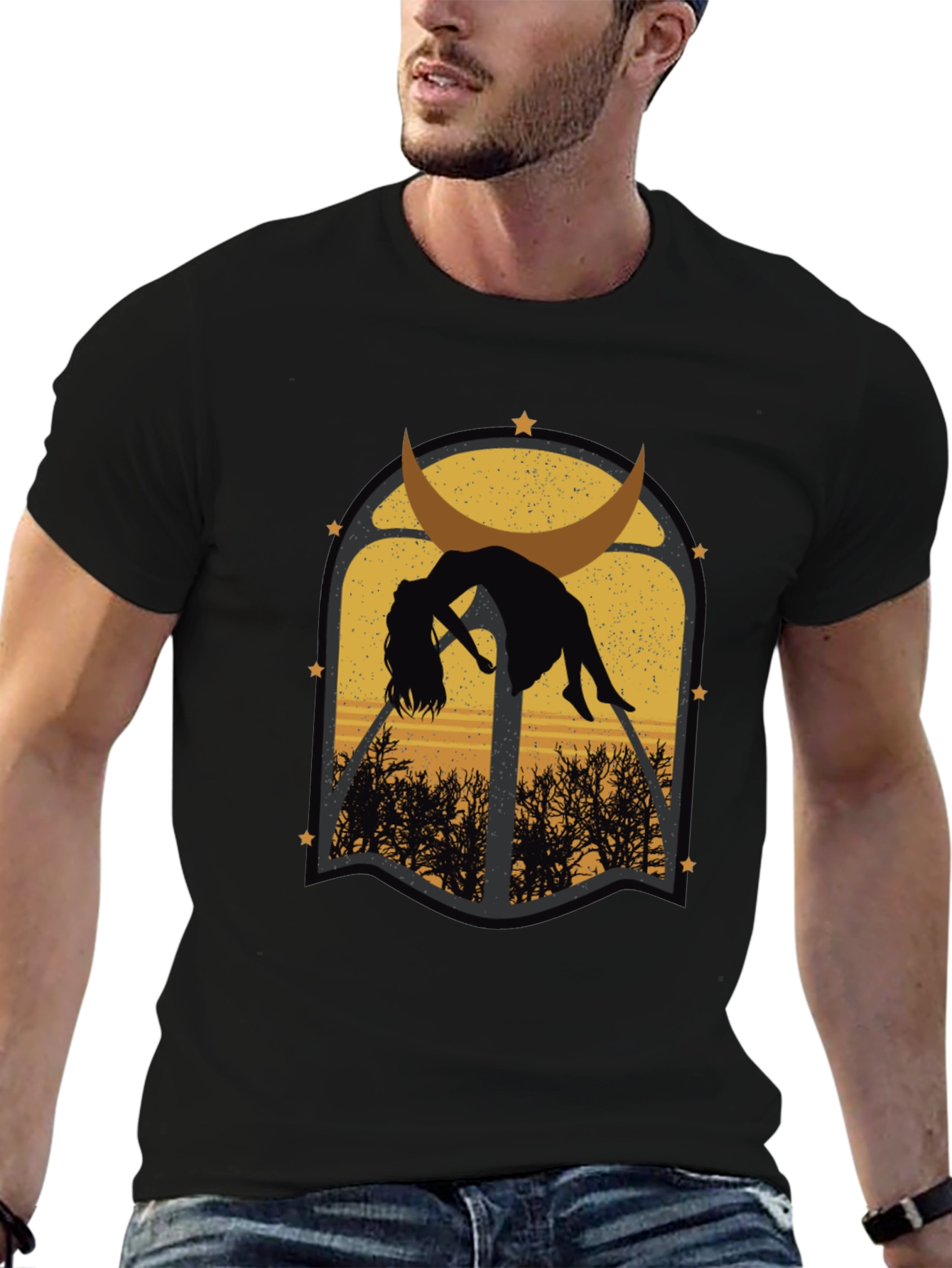 Mystic Moon T-Shirt - Gothic Graphic Tee