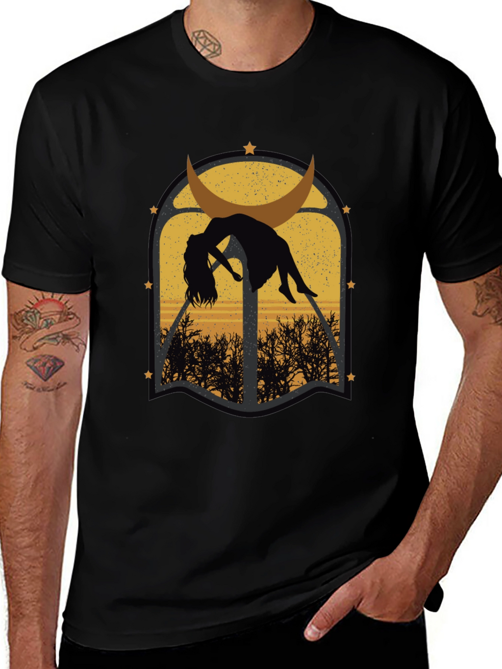 Mystic Moon T-Shirt - Gothic Graphic Tee