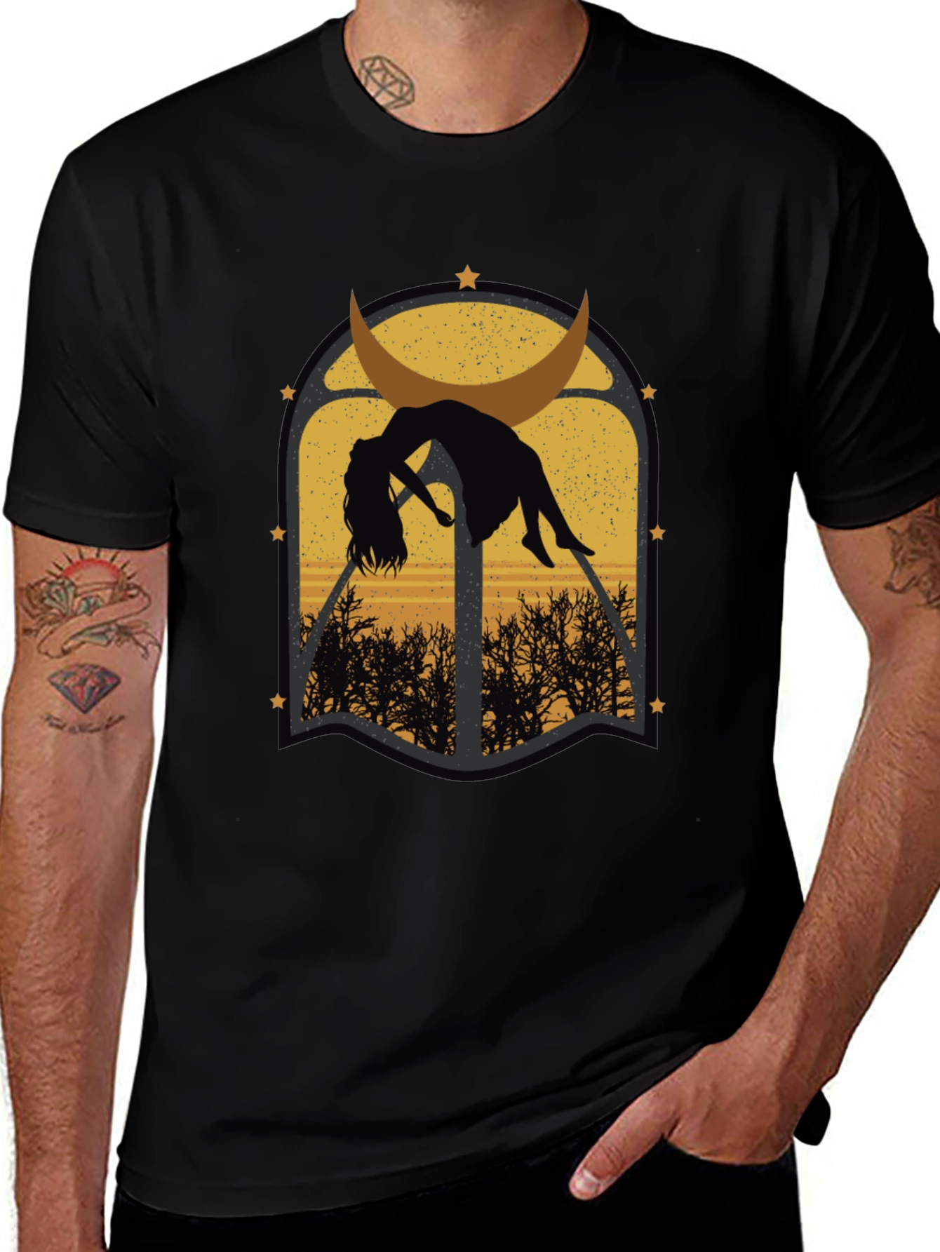 Mystic Moon T-Shirt - Gothic Graphic Tee