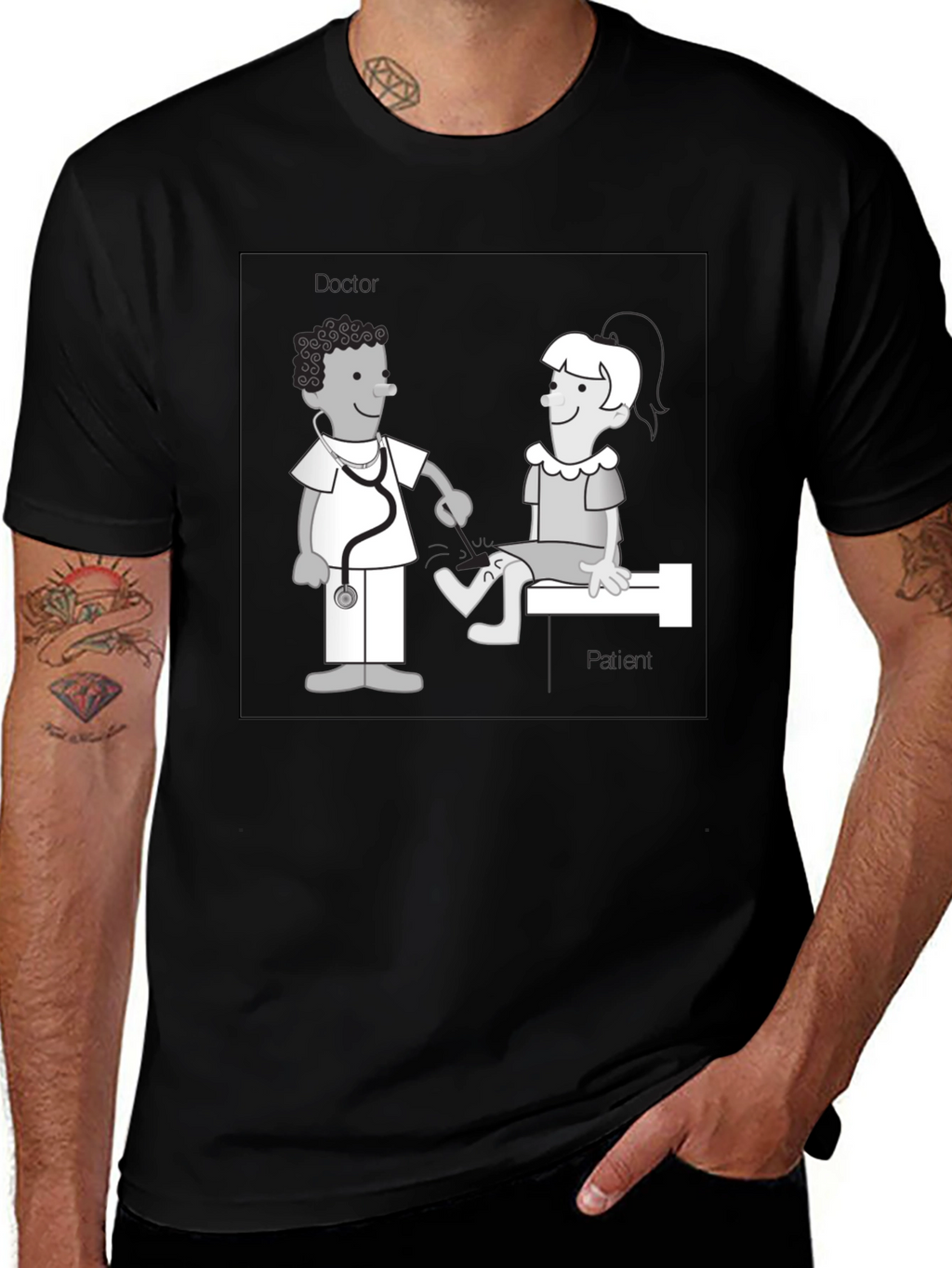 Funny Doctor & Patient Graphic T-Shirt