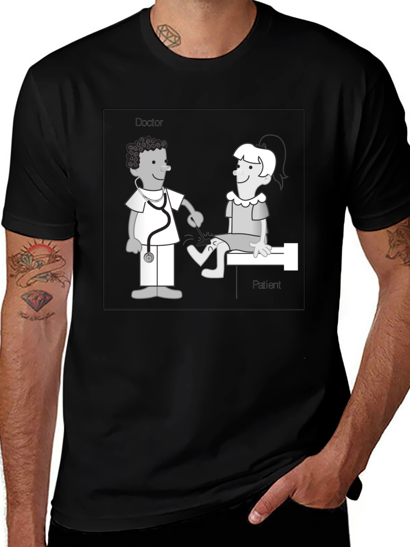 Funny Doctor & Patient Graphic T-Shirt