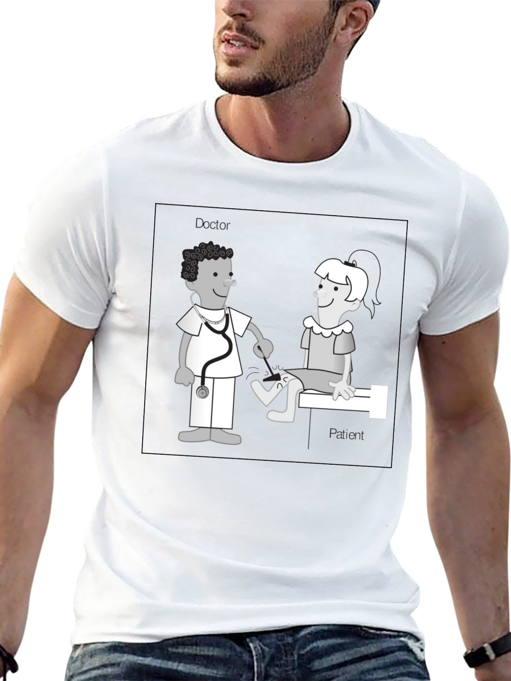 Funny Doctor & Patient Graphic T-Shirt
