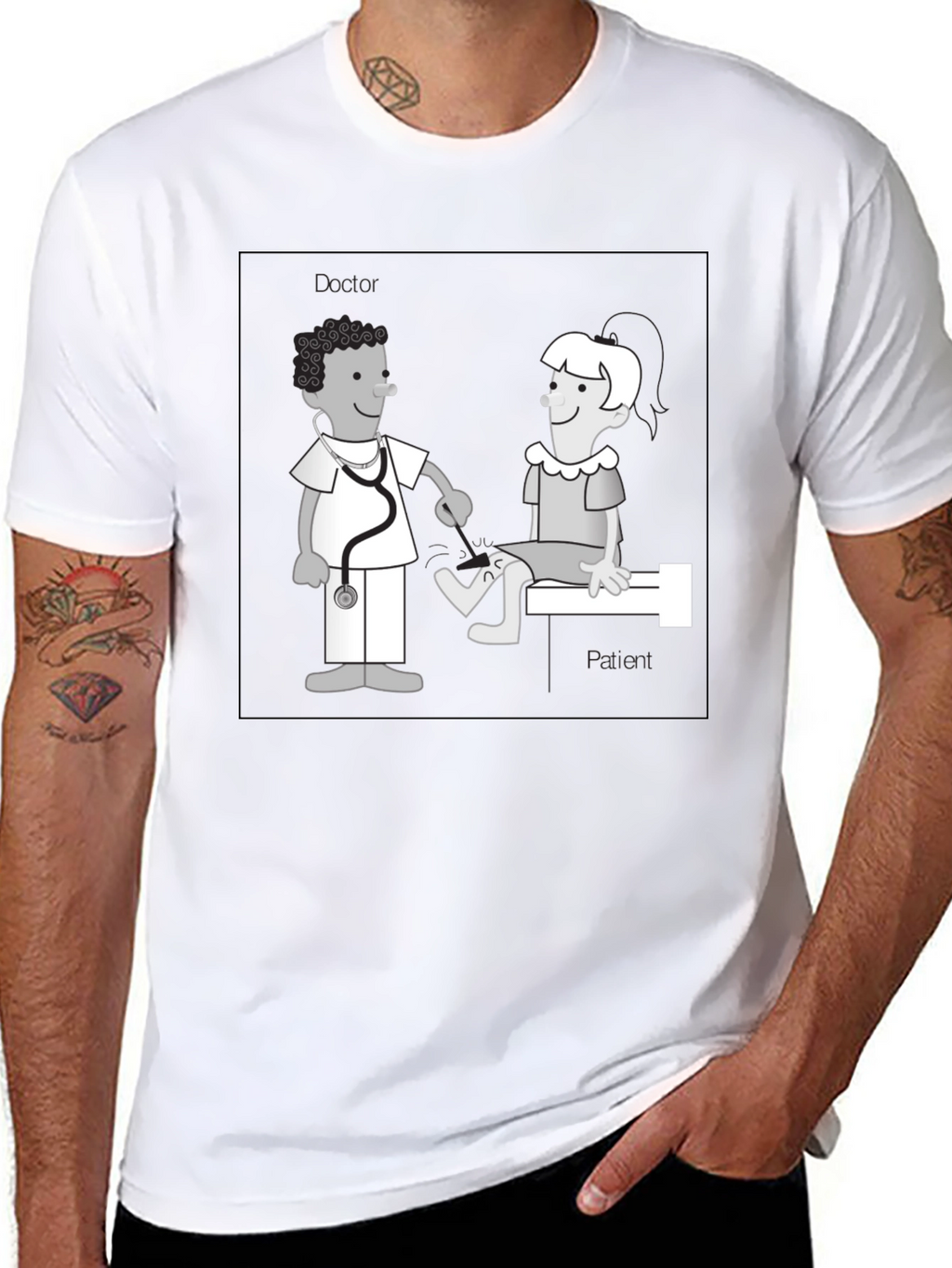 Funny Doctor & Patient Graphic T-Shirt