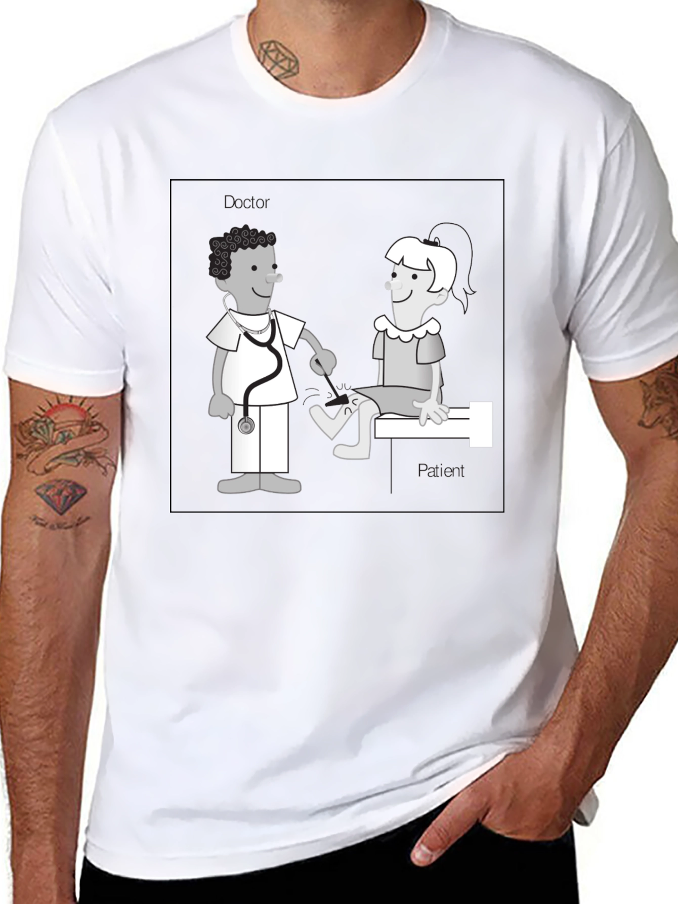Funny Doctor & Patient Graphic T-Shirt