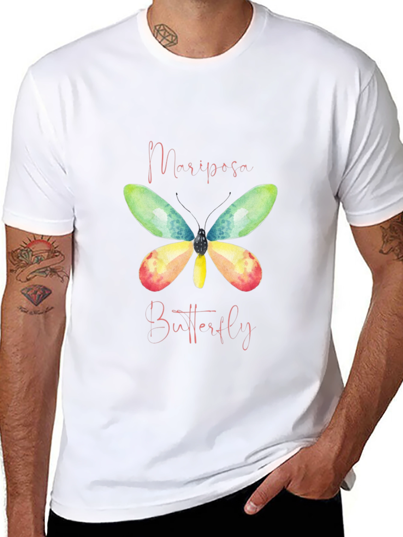 Mariposa Butterfly Graphic T-Shirt