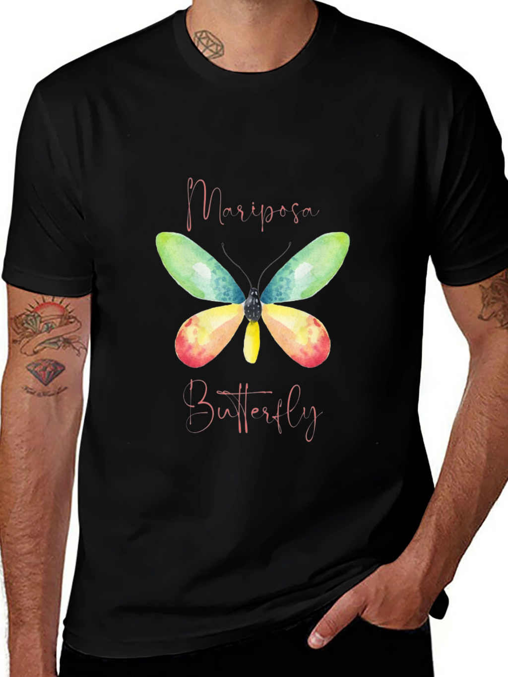 Mariposa Butterfly Graphic T-Shirt
